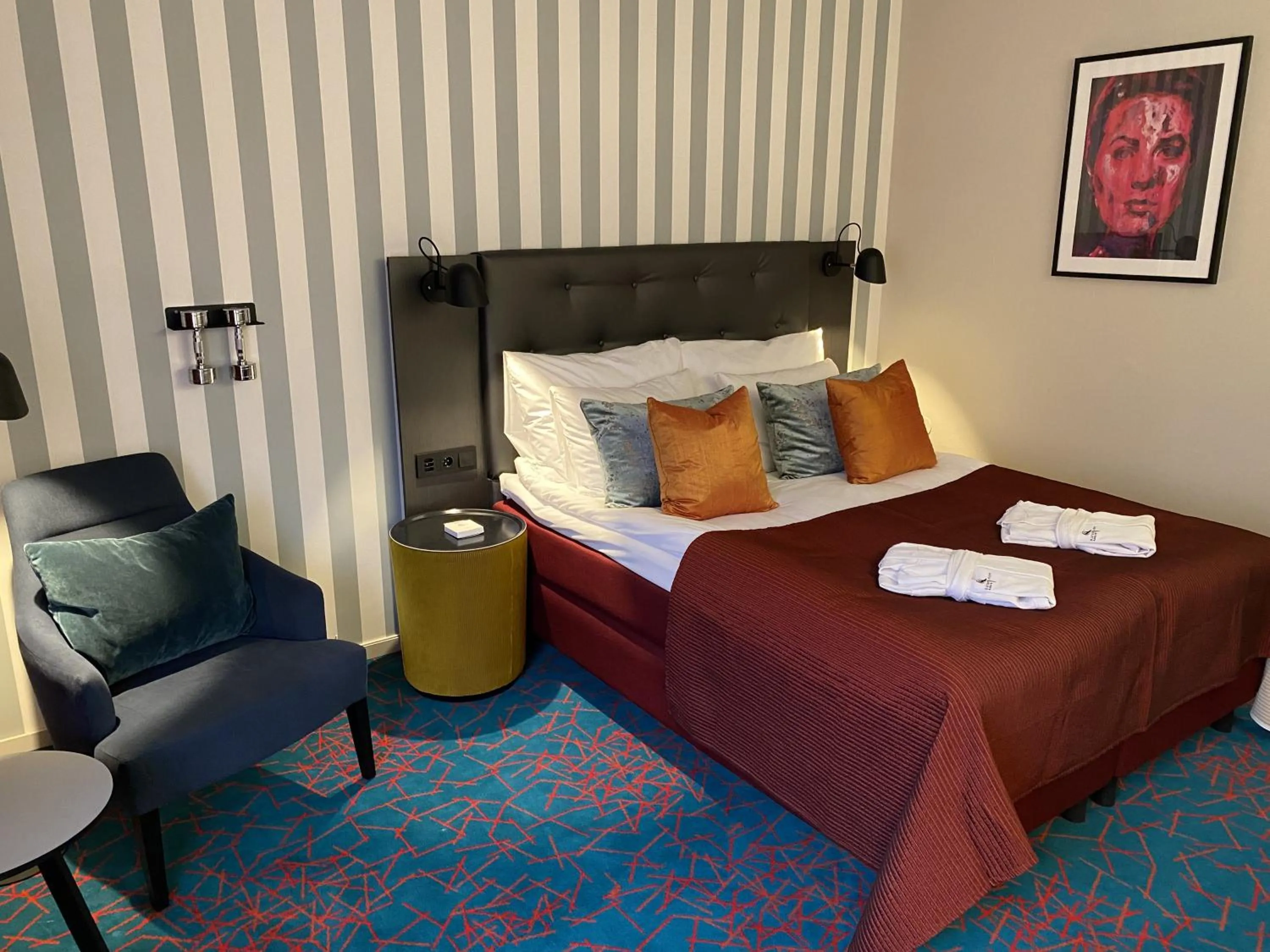 Bed in ProfilHotels Nacka