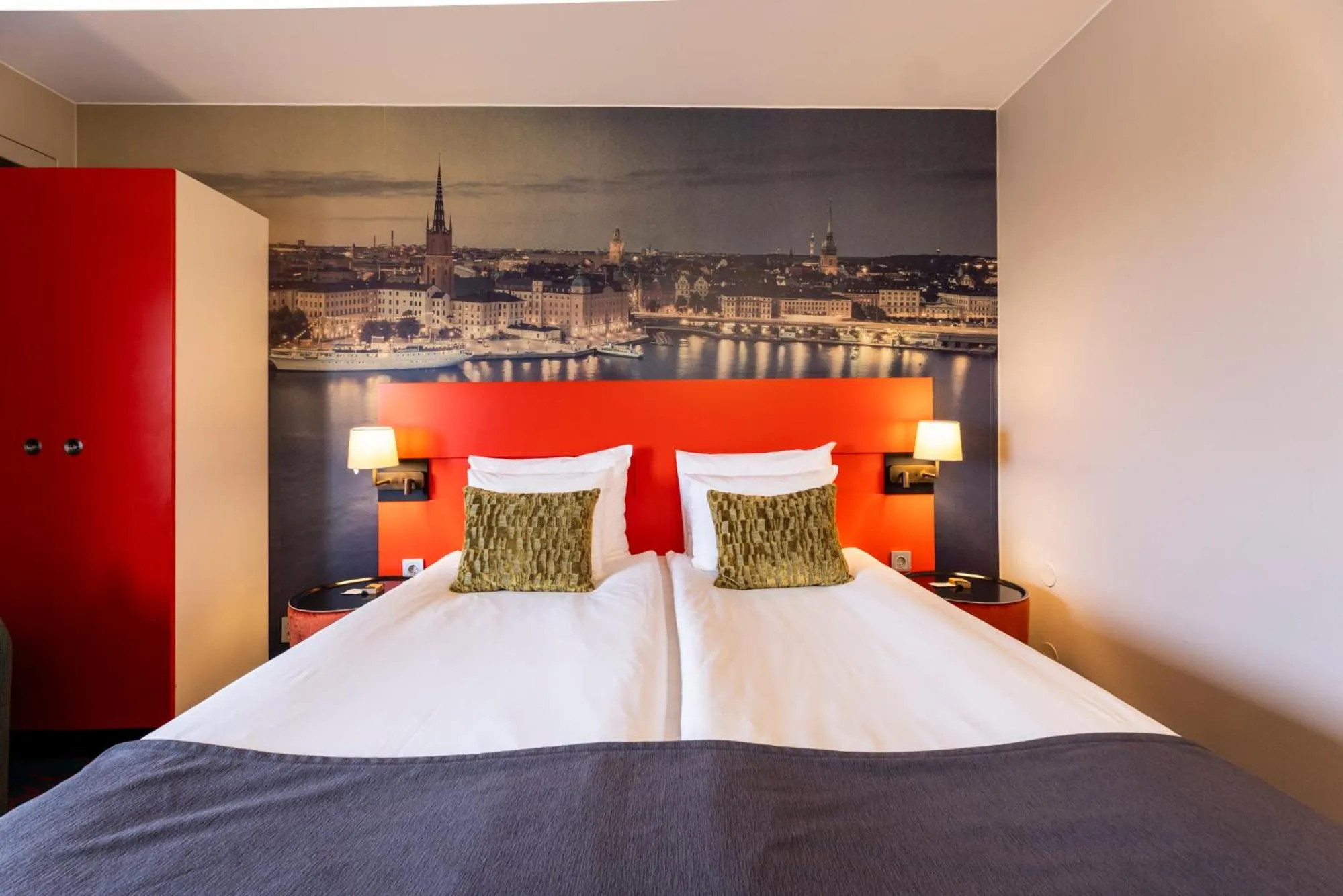 Bed in ProfilHotels Nacka