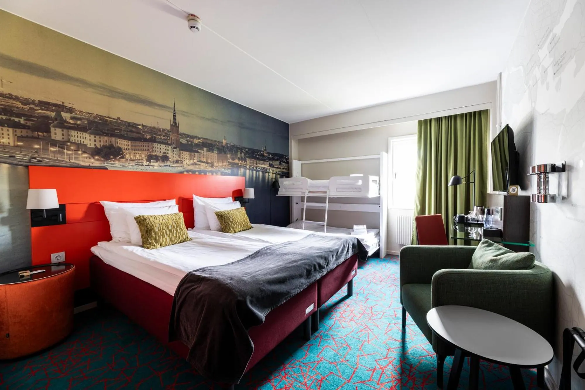 Bed in ProfilHotels Nacka