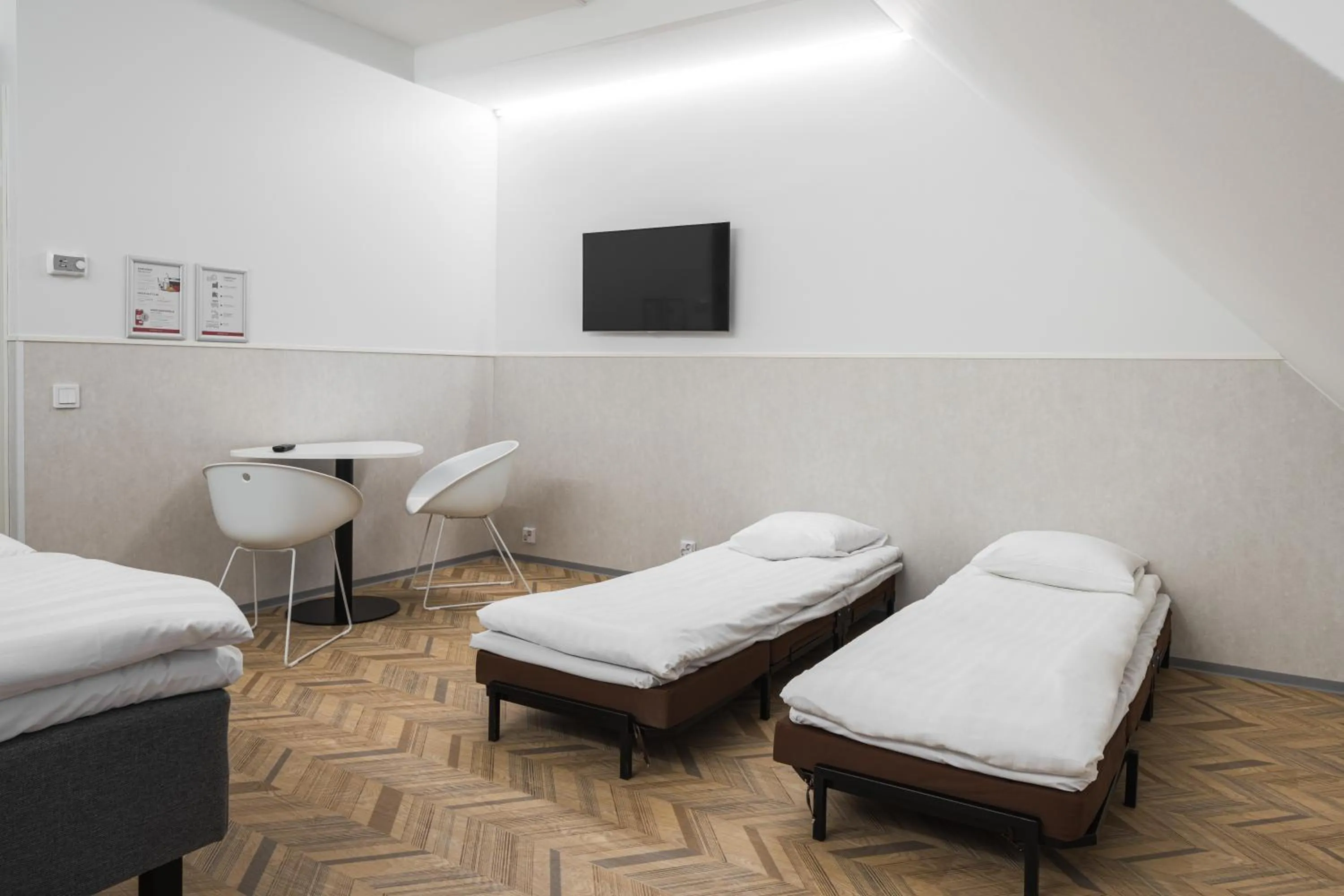 Bed in Omena Hotel Pori