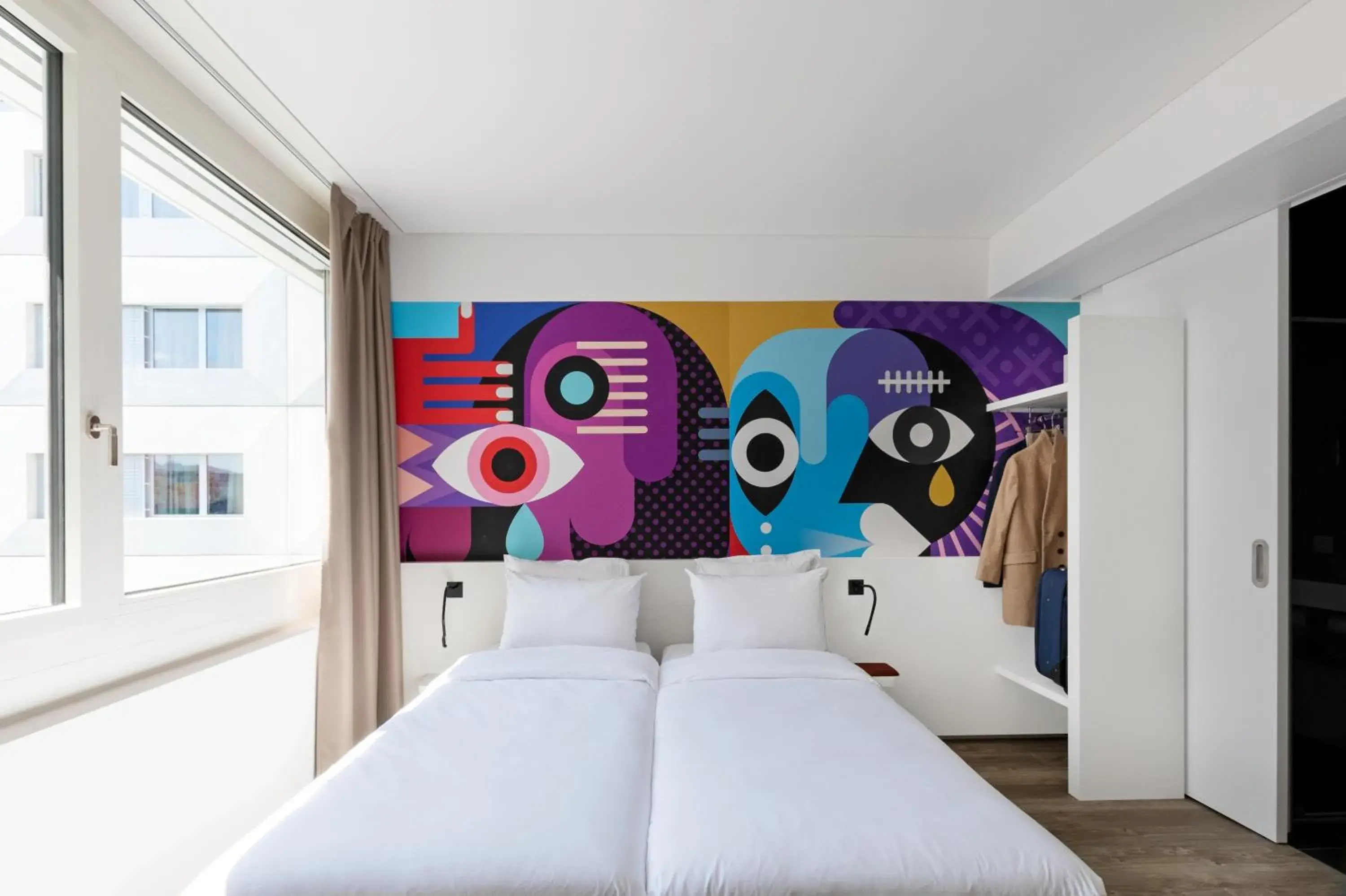 Bed in B&B HOTEL St Gallen Bed in B&B HOTEL St Gallen