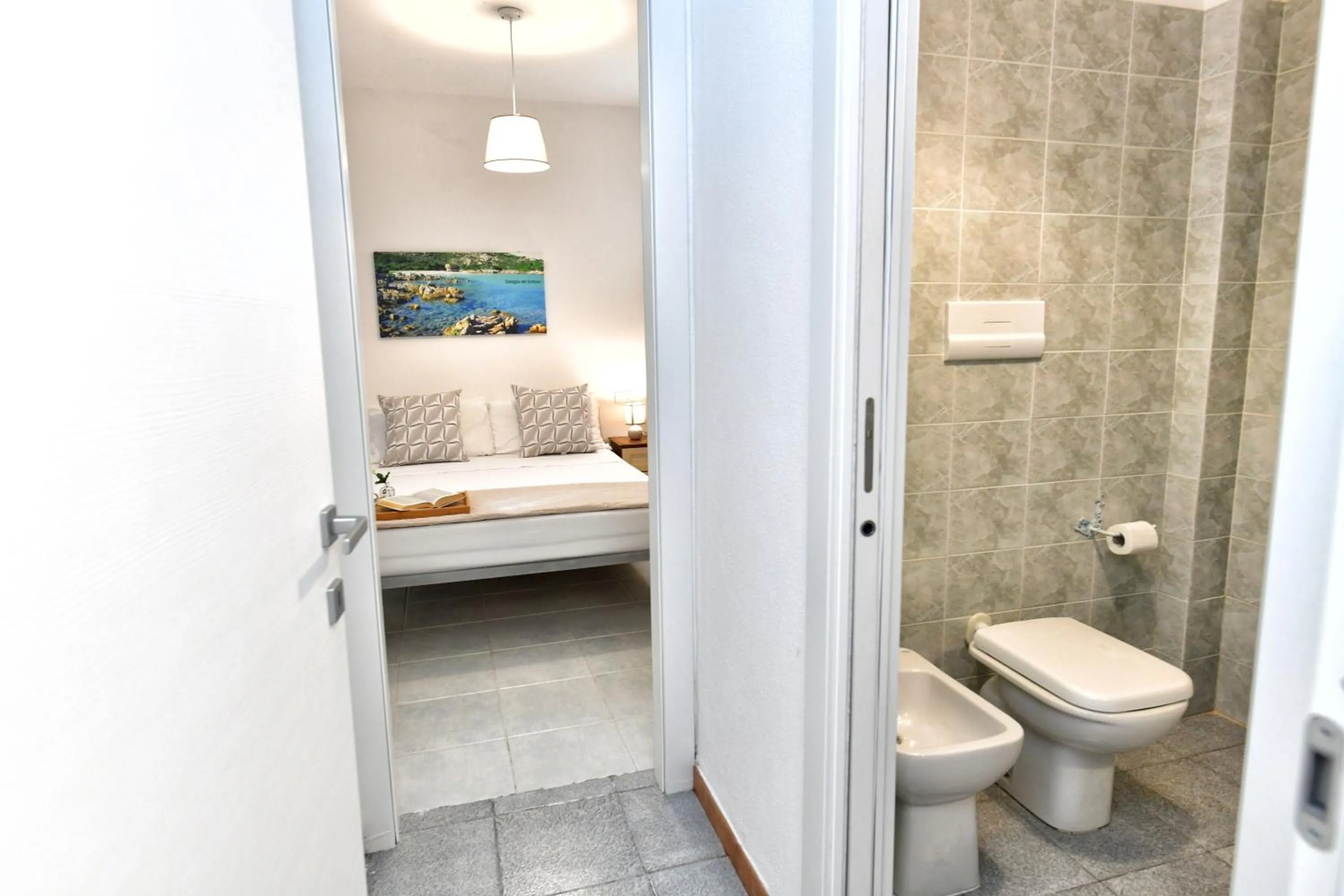 Bathroom, Bed in Residence Chiaro di Luna