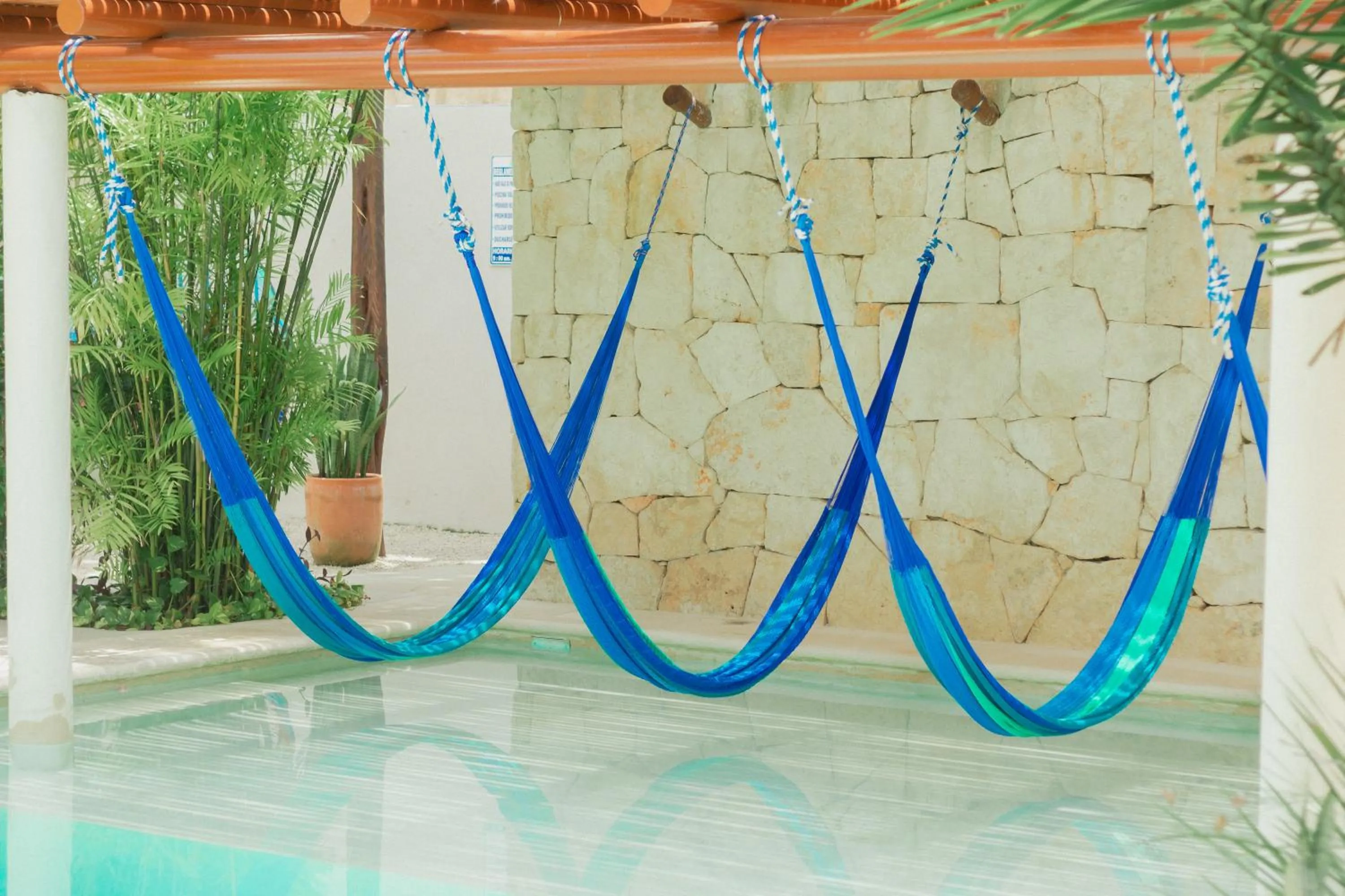 Swimming pool in Blue Palm Bacalar