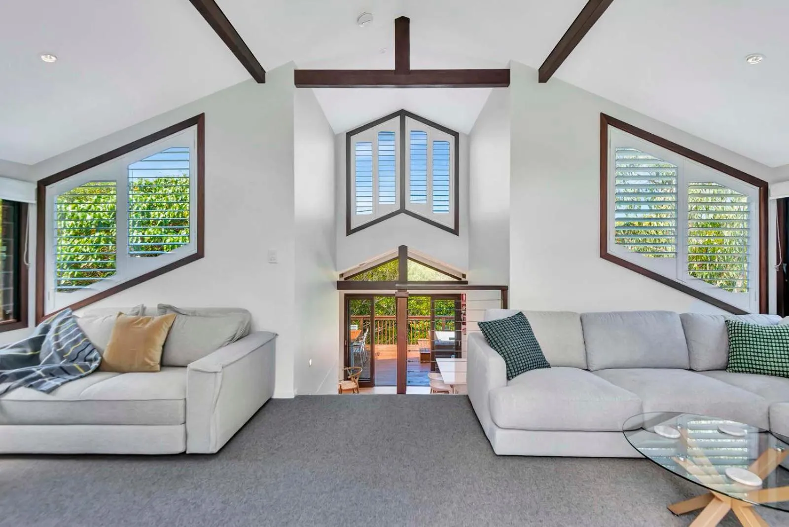 Living room in The Oasis Apartments and Treetop Houses