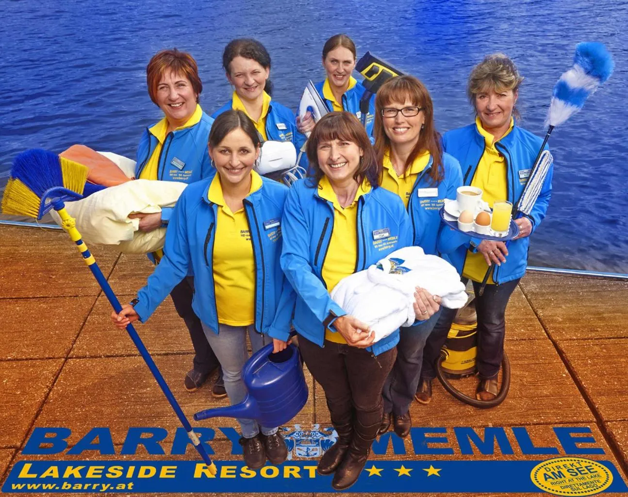 Family in Barry Memle Directly at the Lake