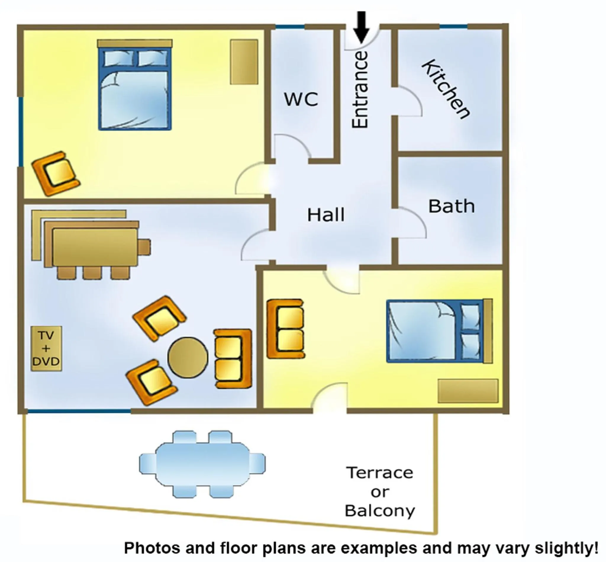 Floor plan in Barry Memle Directly at the Lake