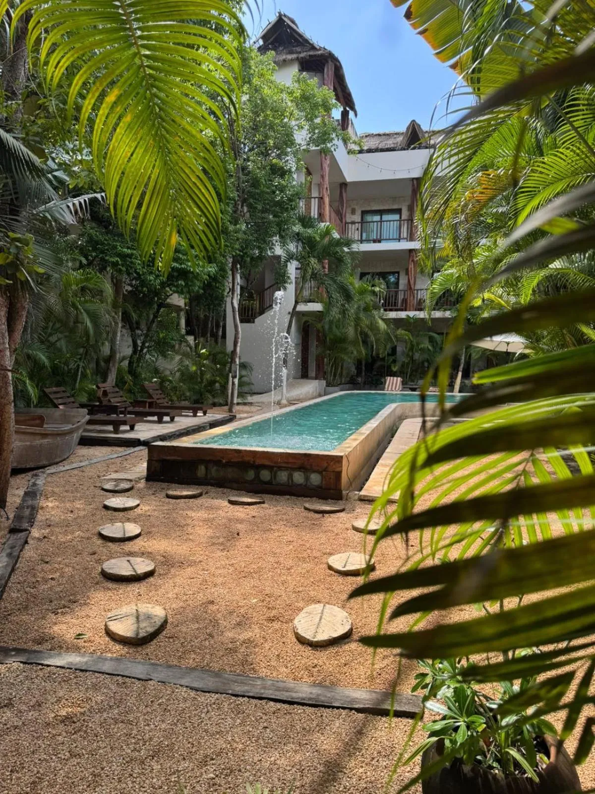 sunbed in Casa Tulum Hotel