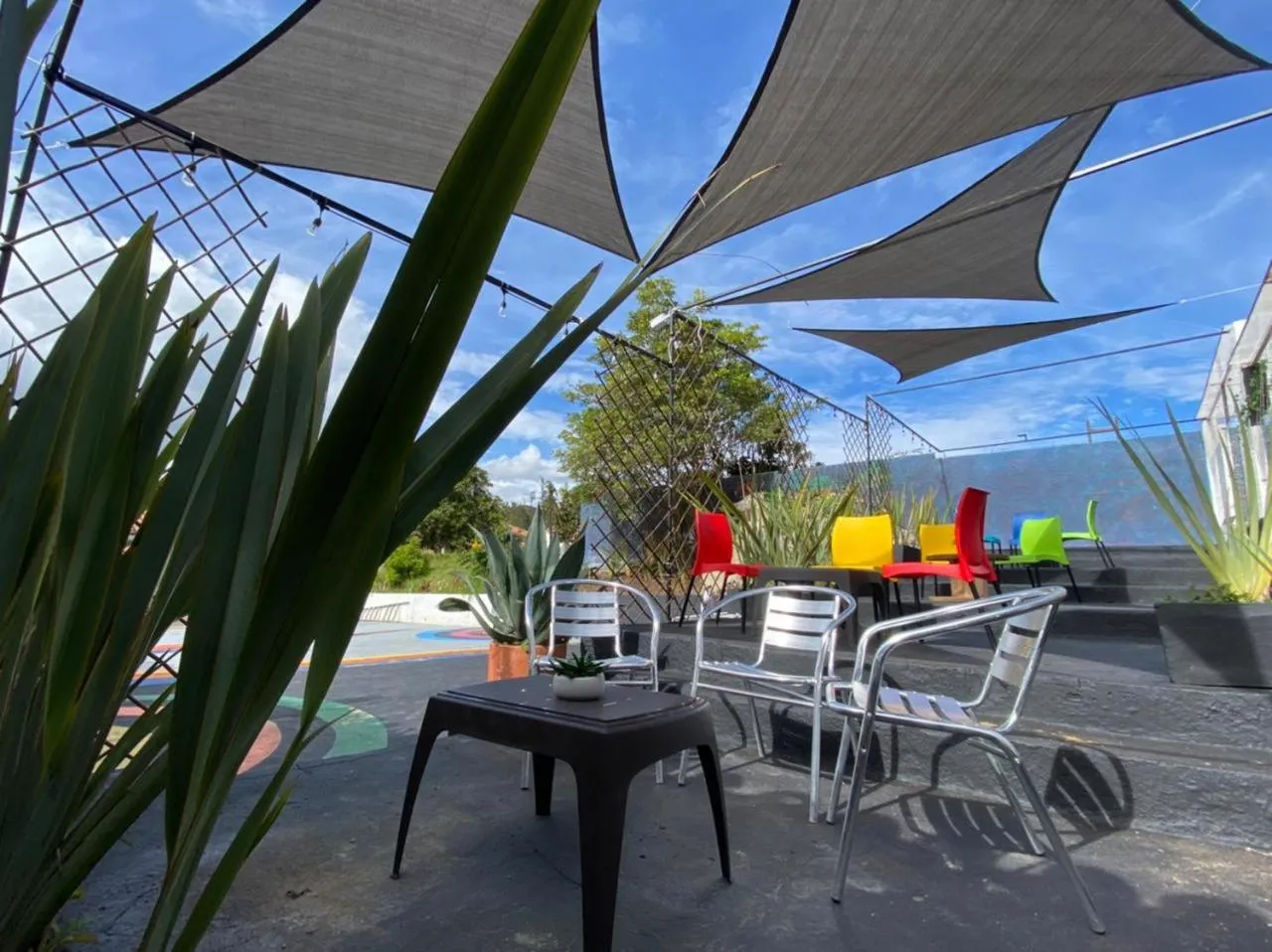 Patio in Club AVIVA Guatavita - Hostel - Restaurante, Disco & Bar