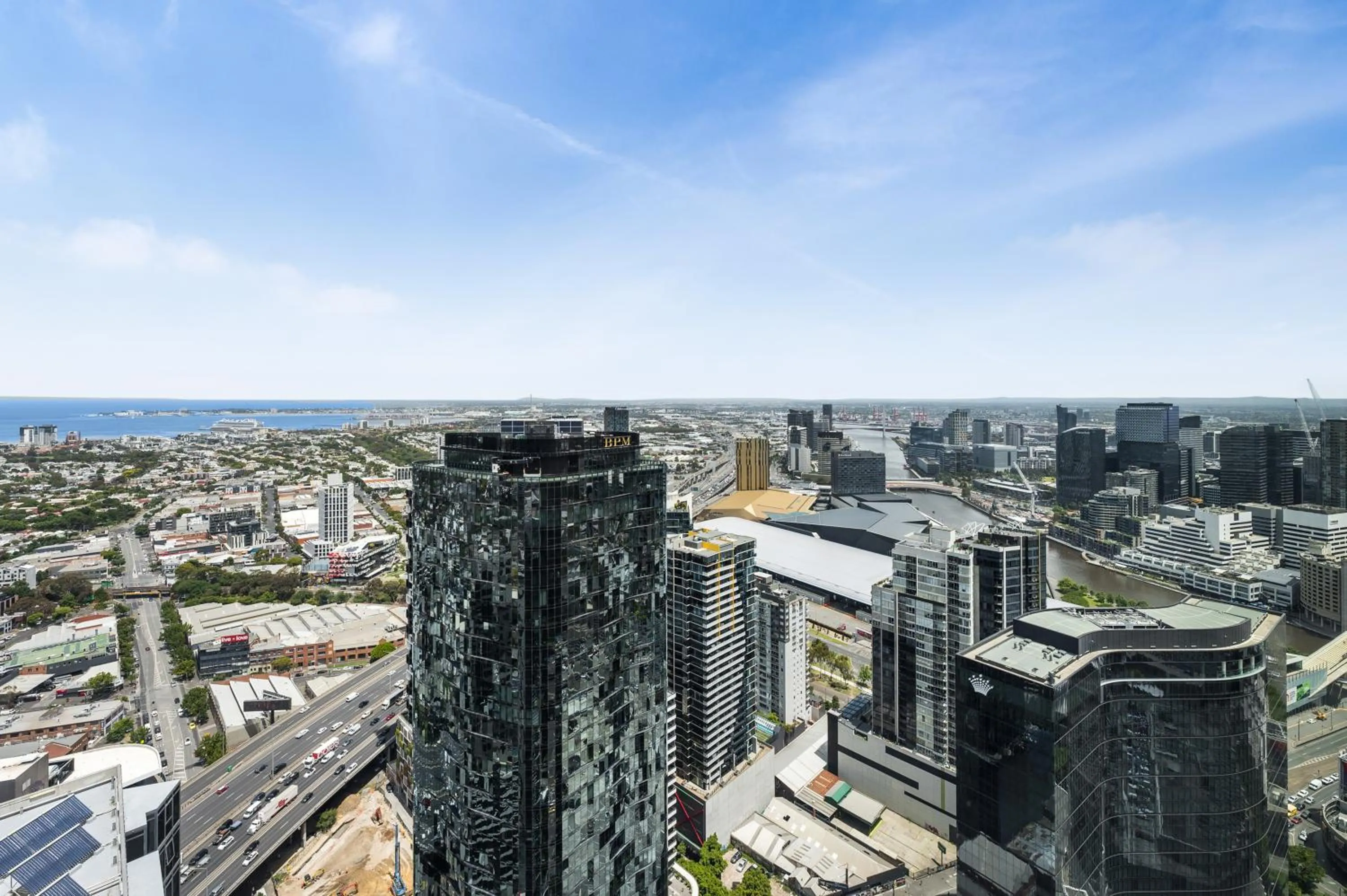 Bird's eye view in Melbourne City Apartments Panoramic Skyview Penthouse