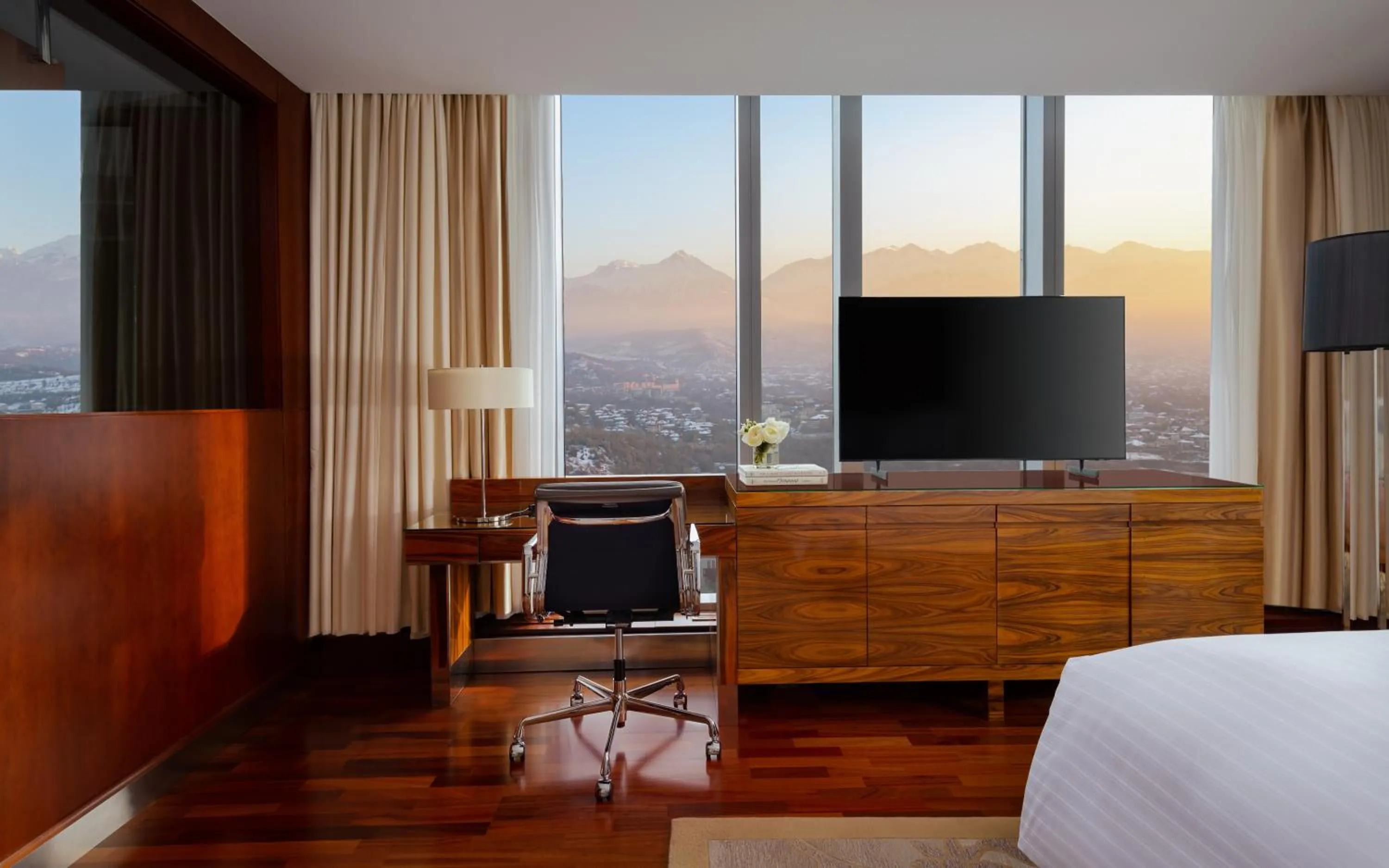 TV and multimedia, Bed in The Ritz-Carlton, Almaty
