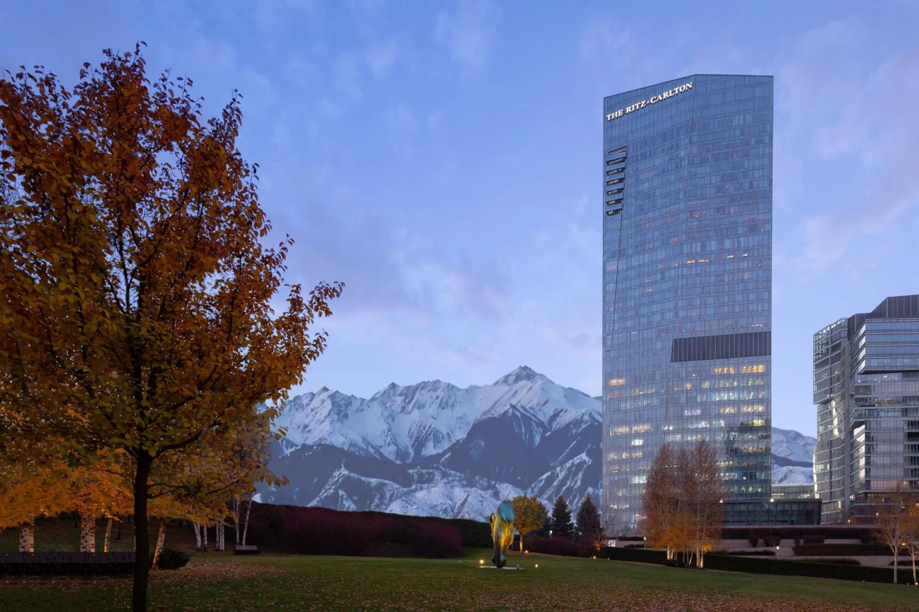 Property building in The Ritz-Carlton, Almaty