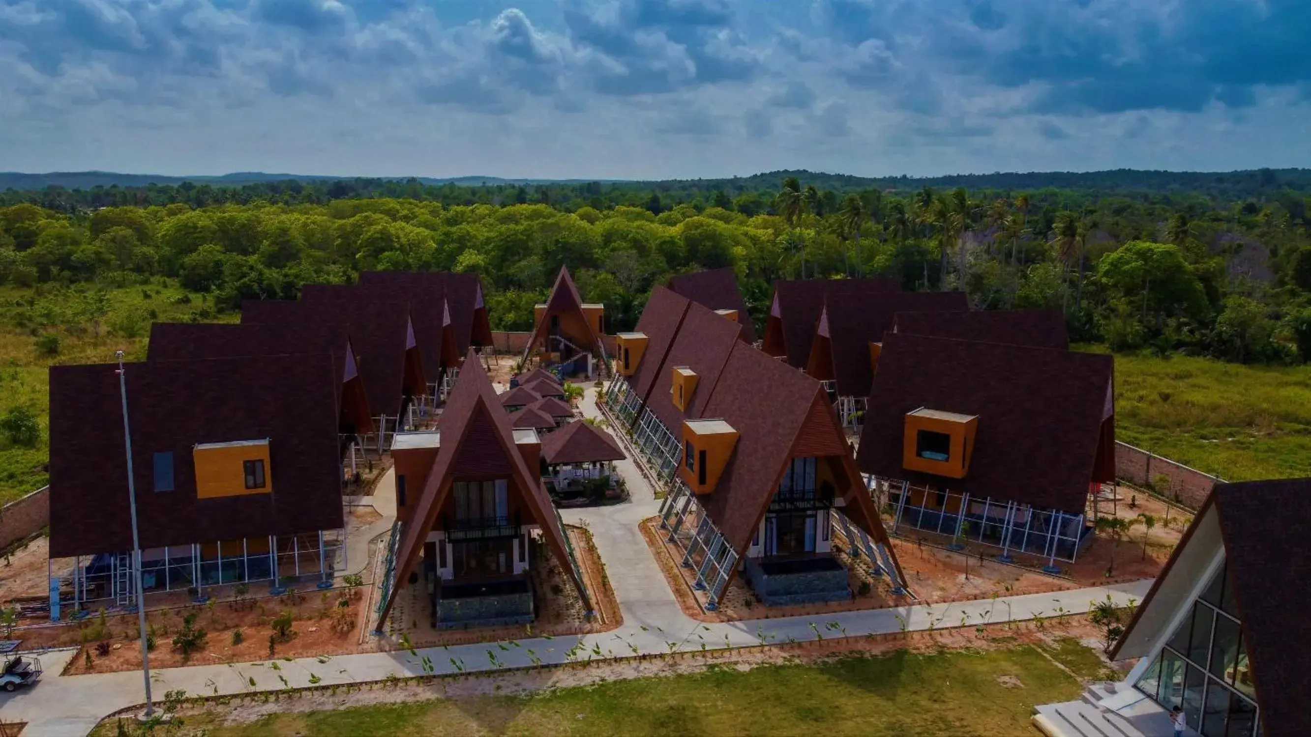 Bird's eye view in One of A Kind Resort @Trikora Beach - Bintan Bird's eye view in One of A Kind Resort @Trikora Beach - Bintan