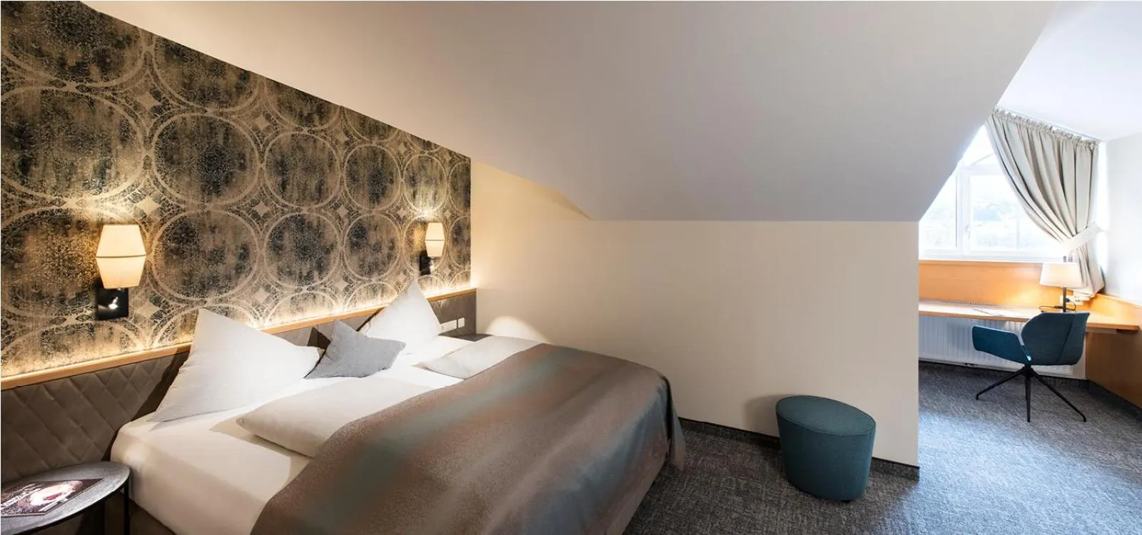 Bedroom, Bed in Hotel Königgut