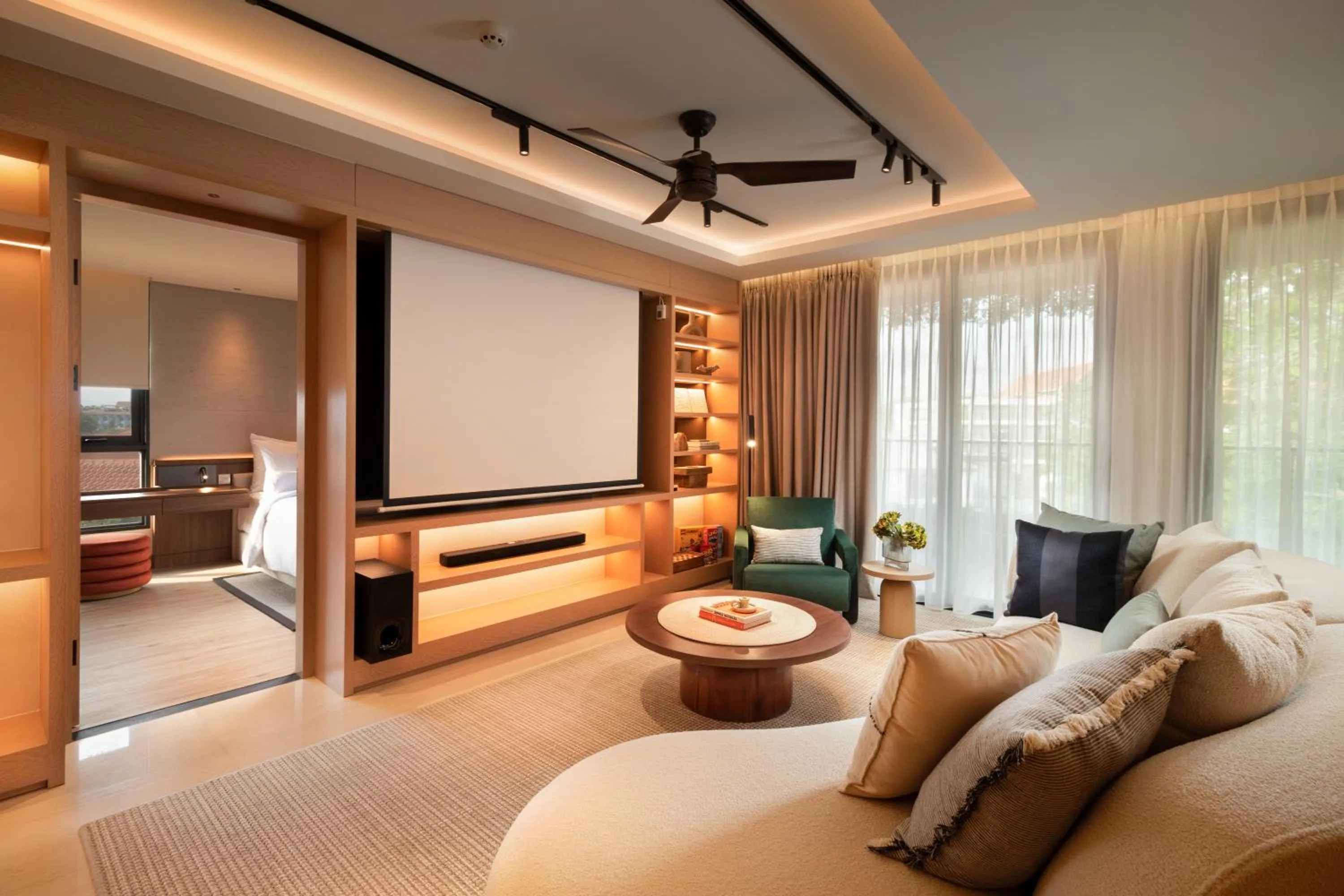 Living room in Beachwalk Residence