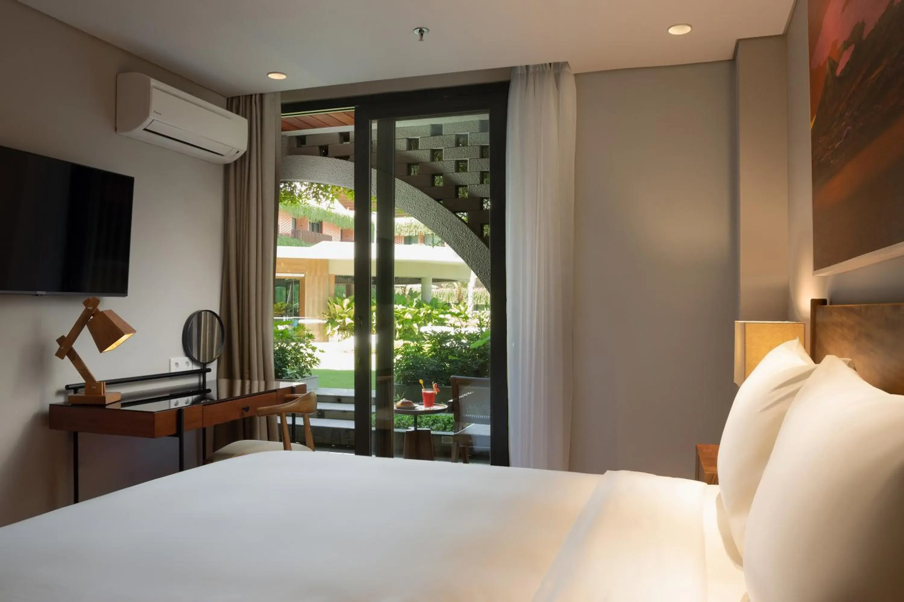 View (from property/room), Bed in Beachwalk Residence View (from property/room), Bed in Beachwalk Residence