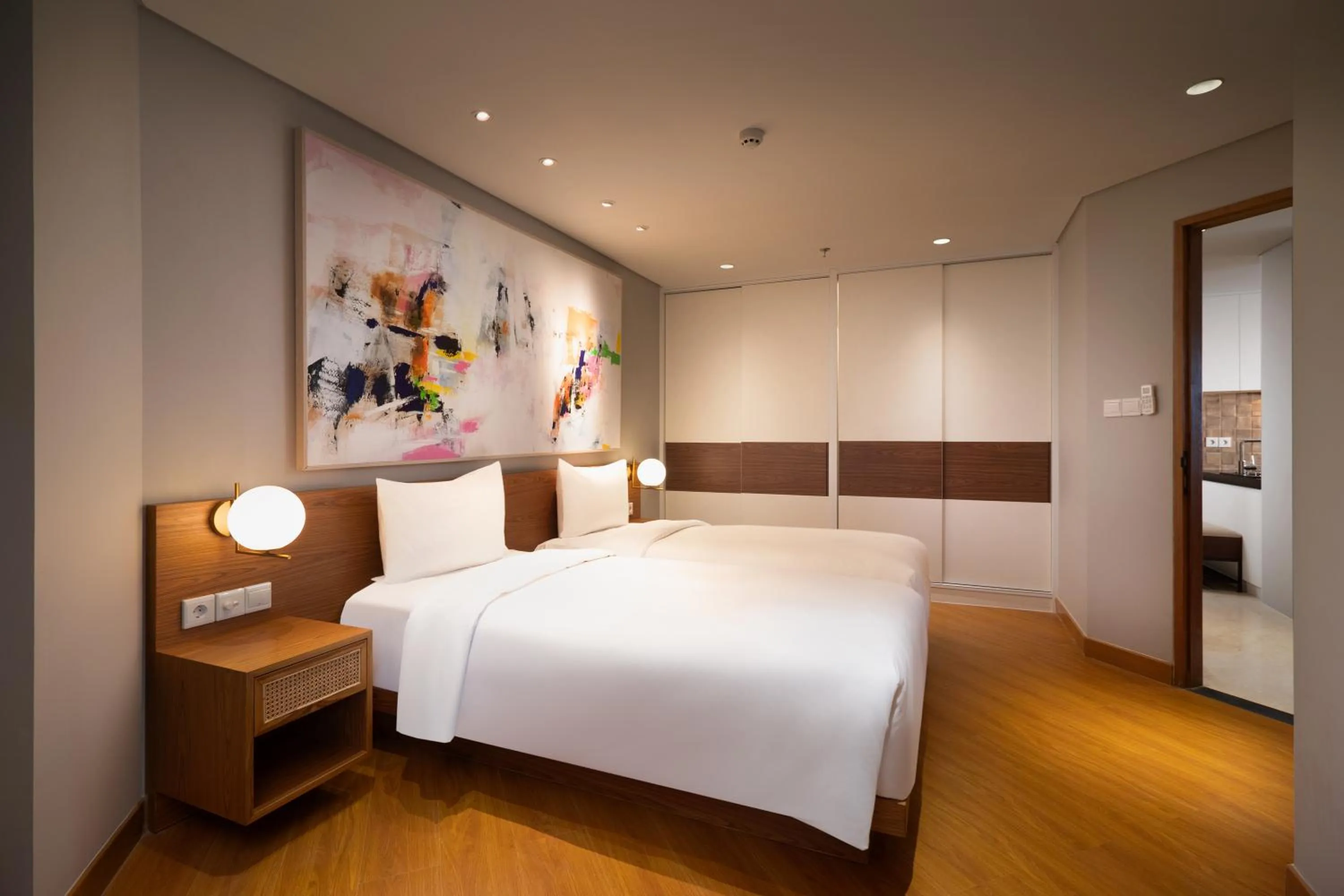 Bedroom, Bed in Beachwalk Residence