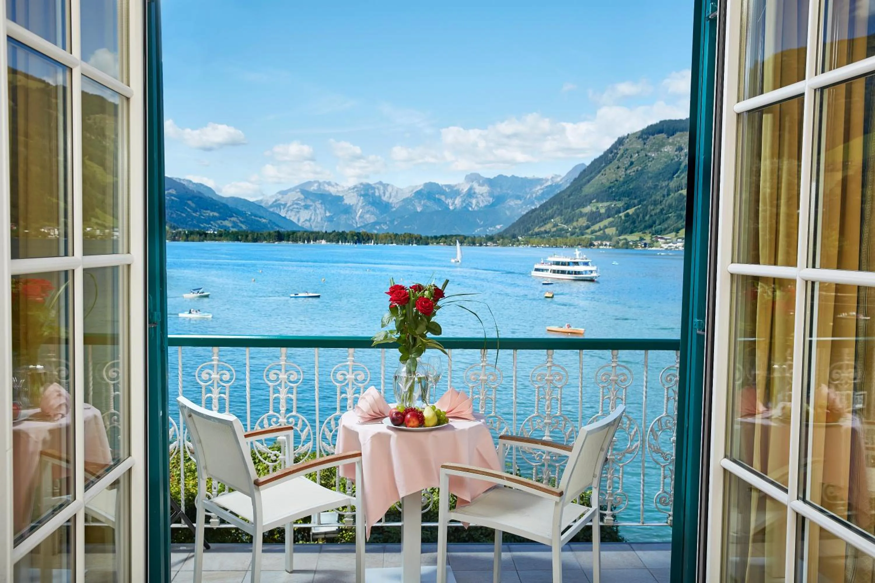 Lake view in Grand Hotel Zell am See
