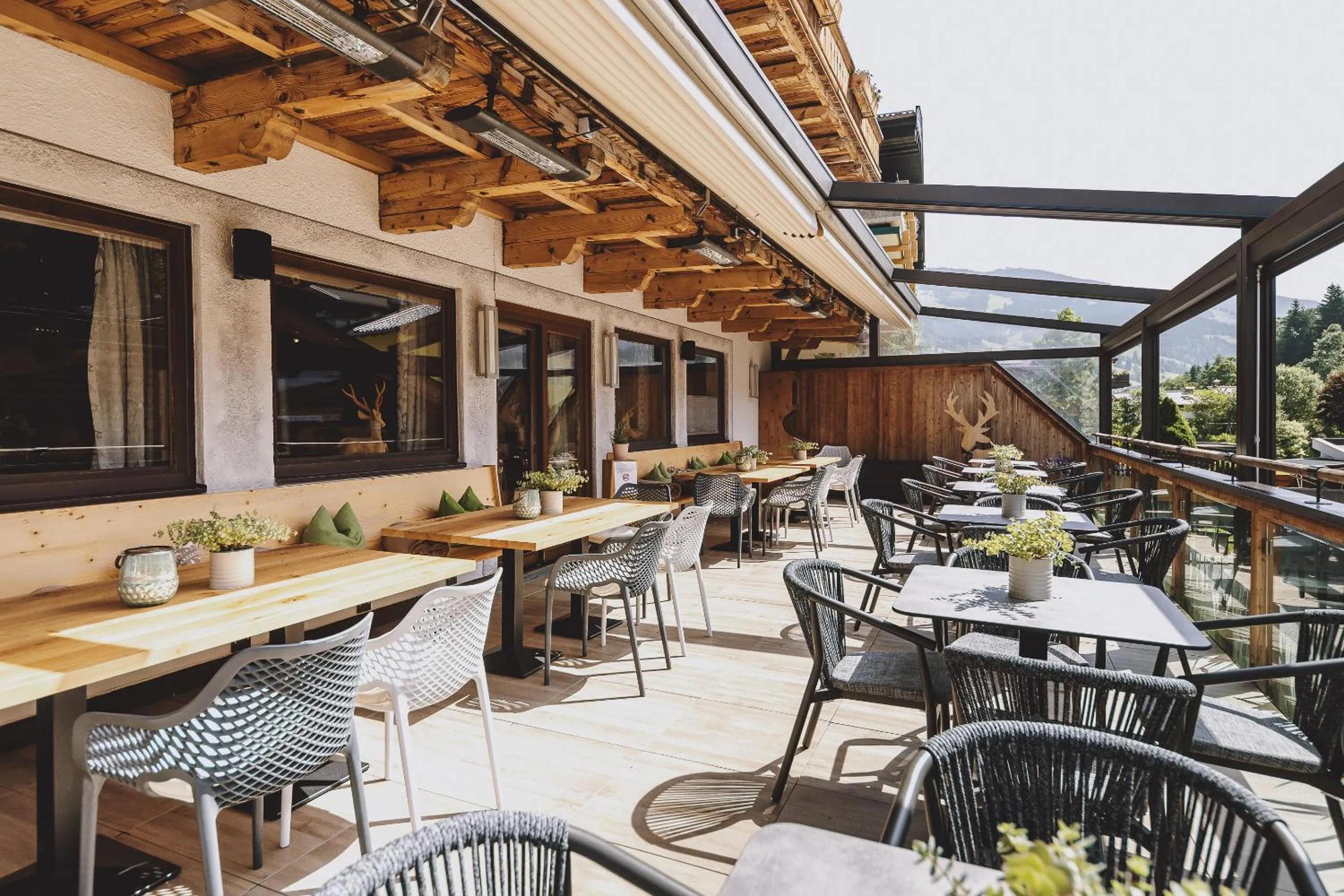 Patio in Hotel DIE SONNE