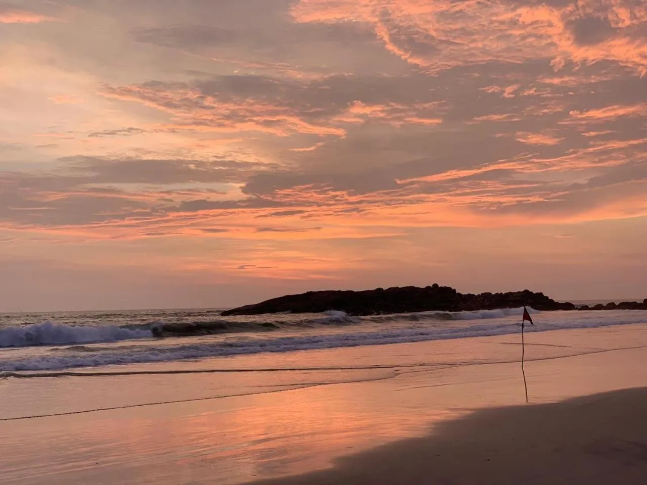 Sunset in The Ocean Park Beach Resort