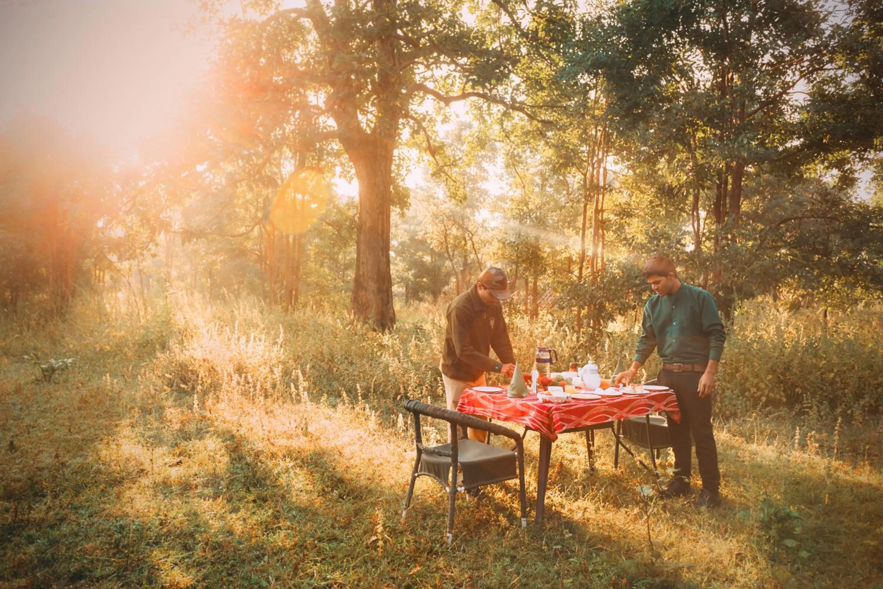 People in Pench Jungle Camp