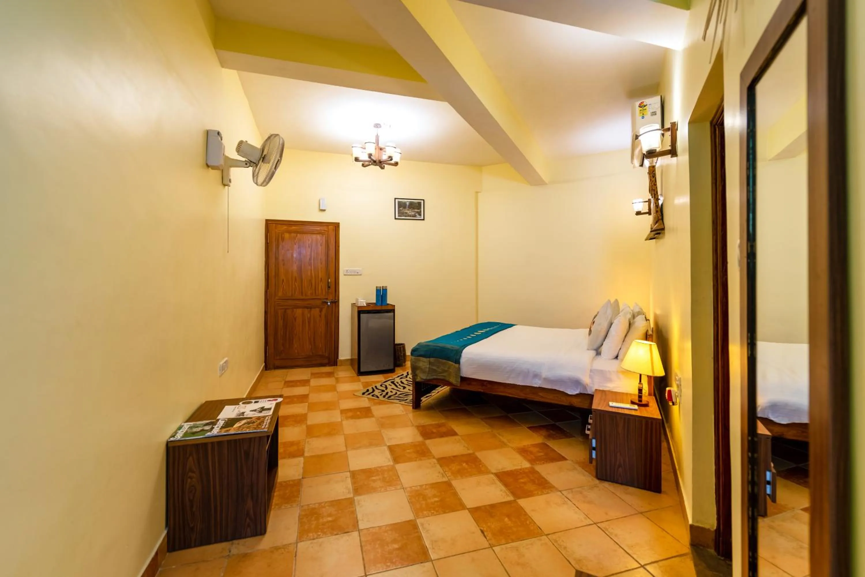 Bed in Pench Jungle Camp