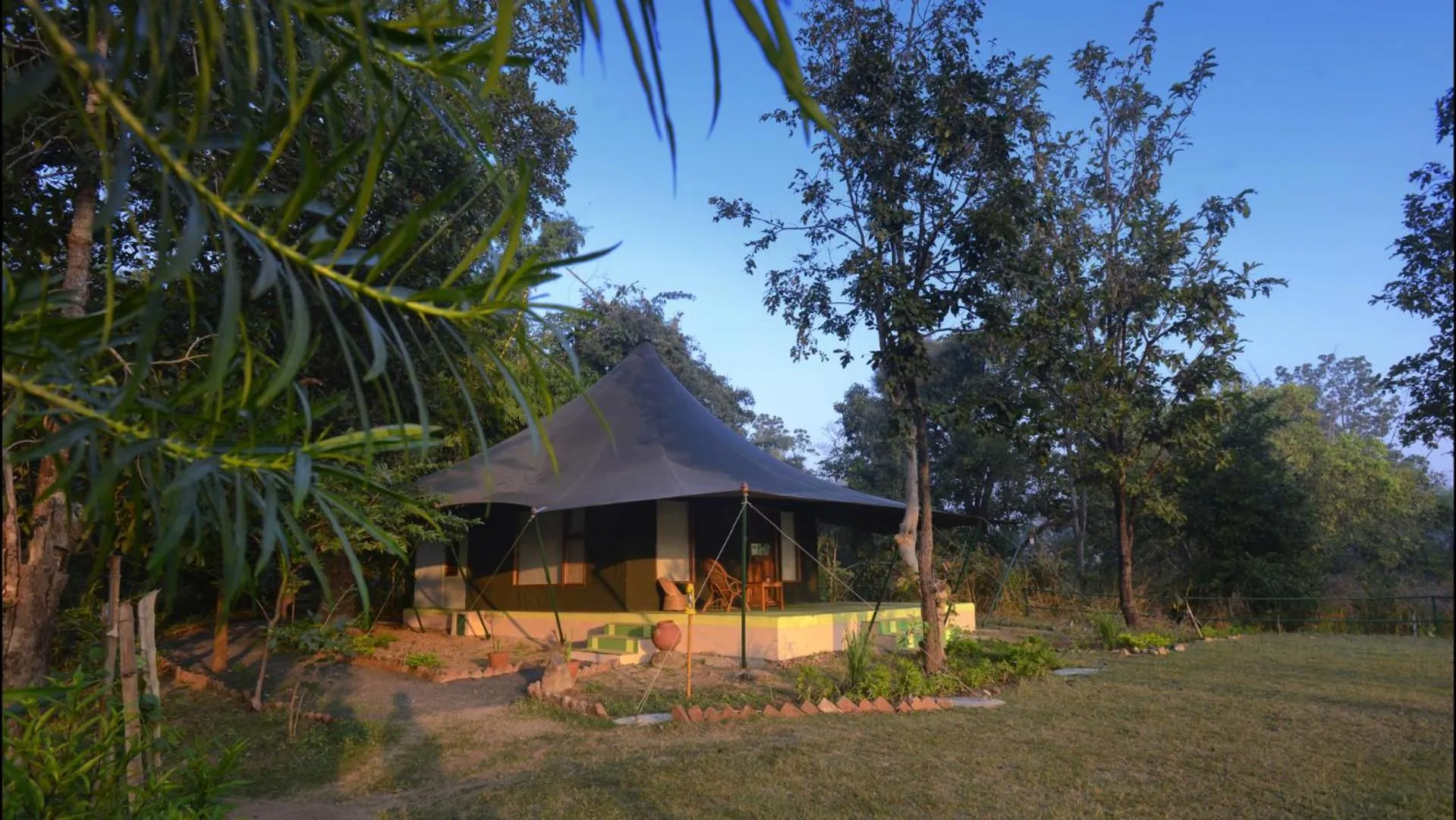 Garden in Pench Jungle Camp