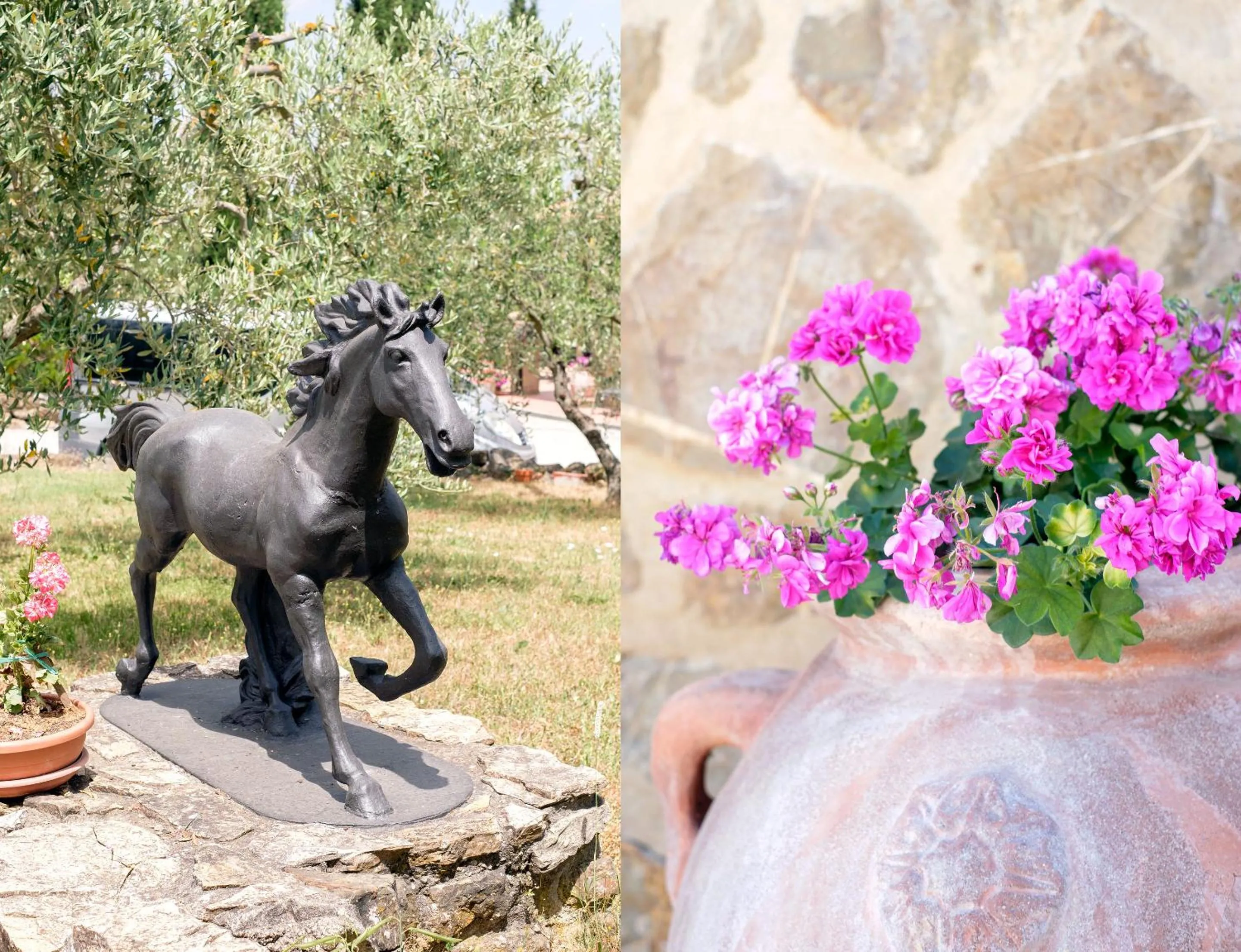 Decorative detail in Agriturismo Cavalierino