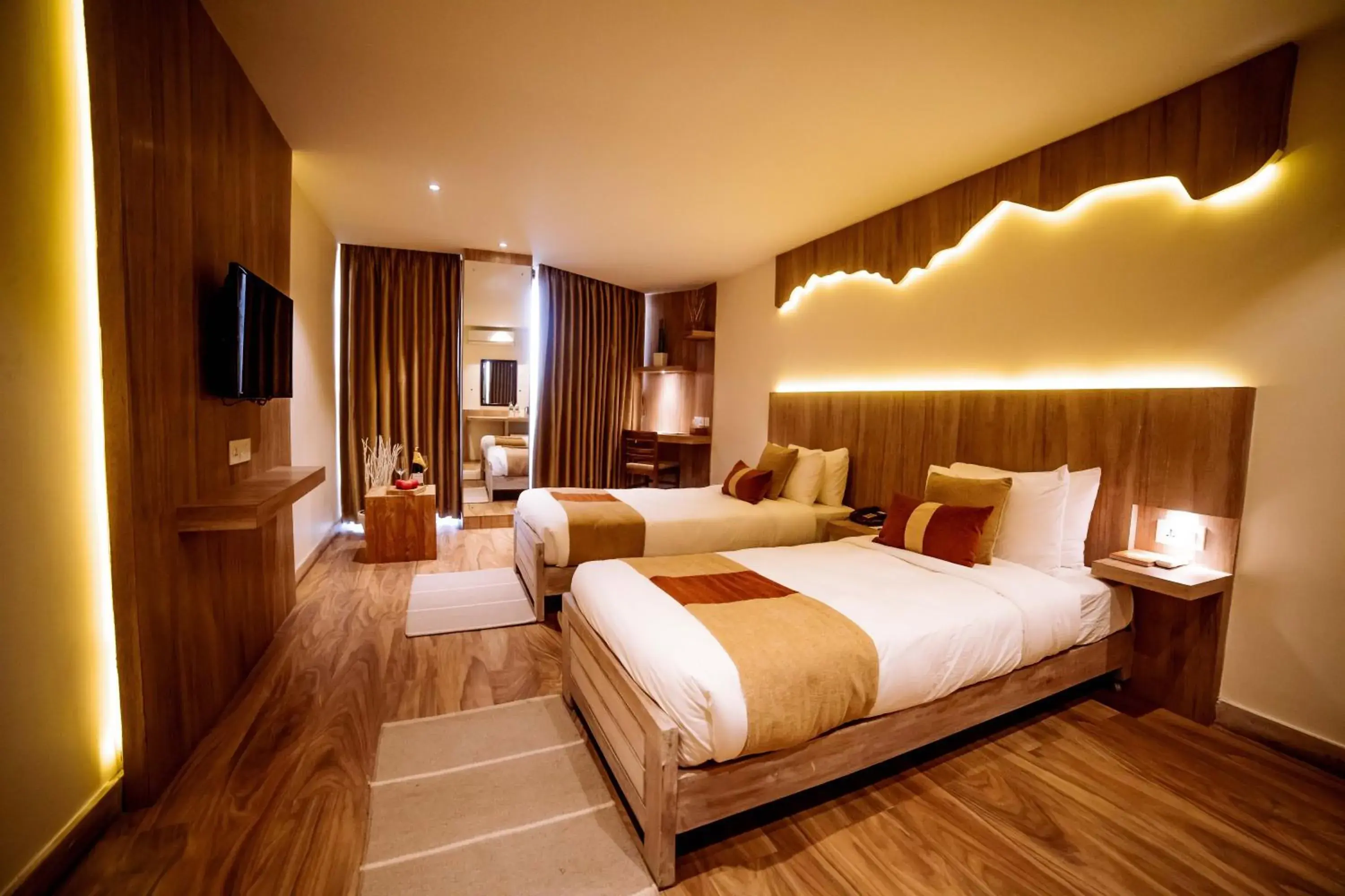 Photo of the whole room, Bed in Aabas Pokhara by Barahi Hospitality Photo of the whole room, Bed in Aabas Pokhara by Barahi Hospitality