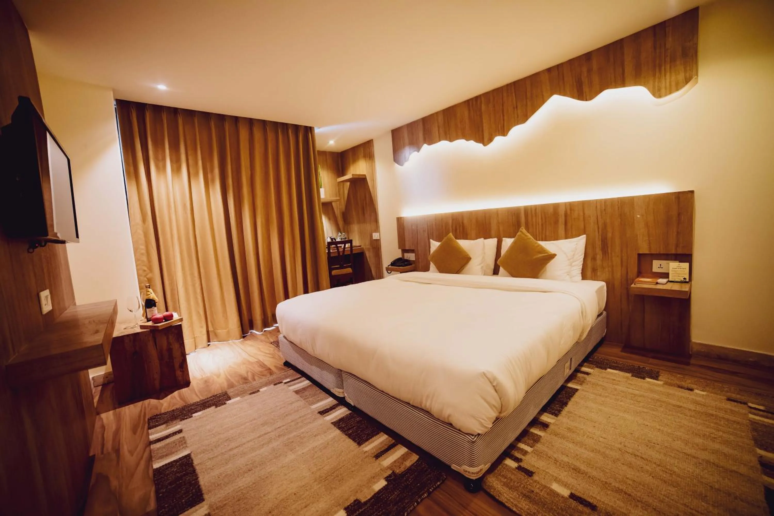 Bedroom, Bed in Aabas Pokhara by Barahi Hospitality