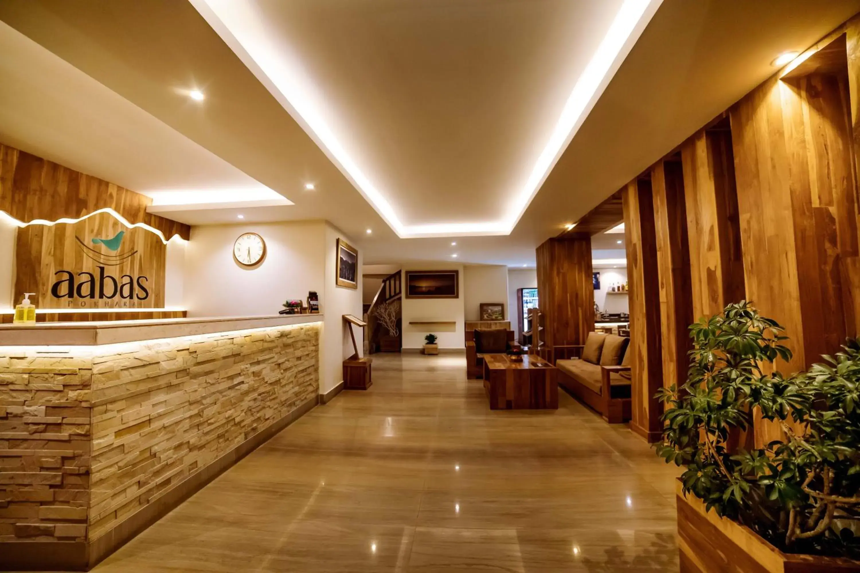 Lobby or reception in Aabas Pokhara by Barahi Hospitality Lobby or reception in Aabas Pokhara by Barahi Hospitality