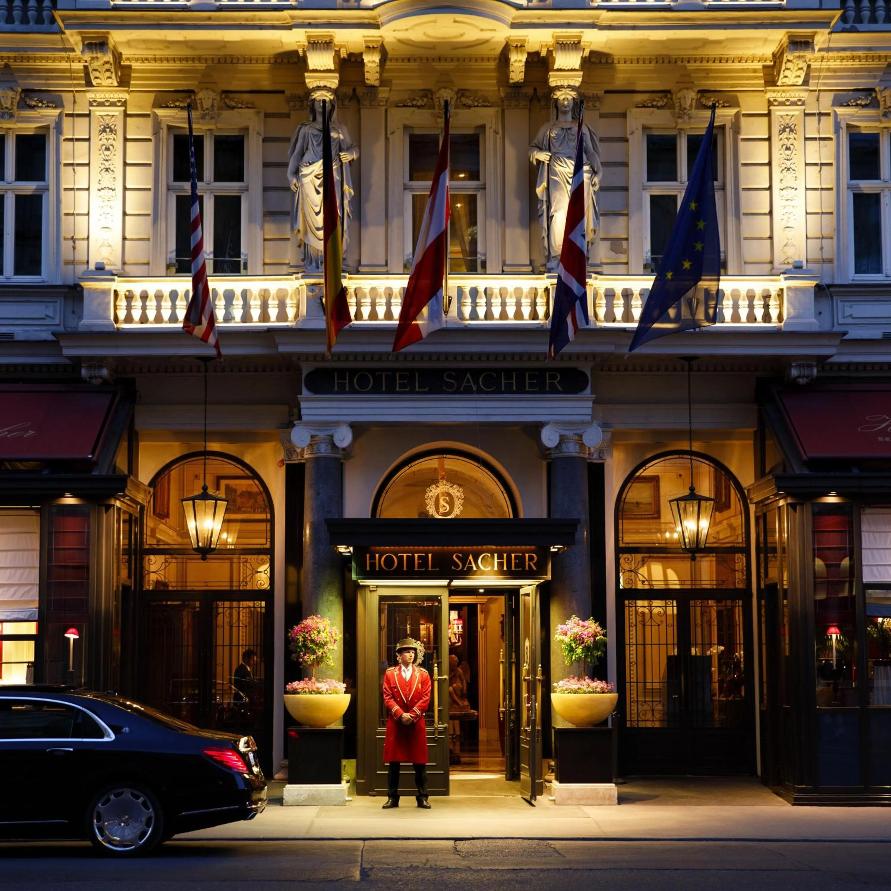 Facade/entrance in Hotel Sacher Wien