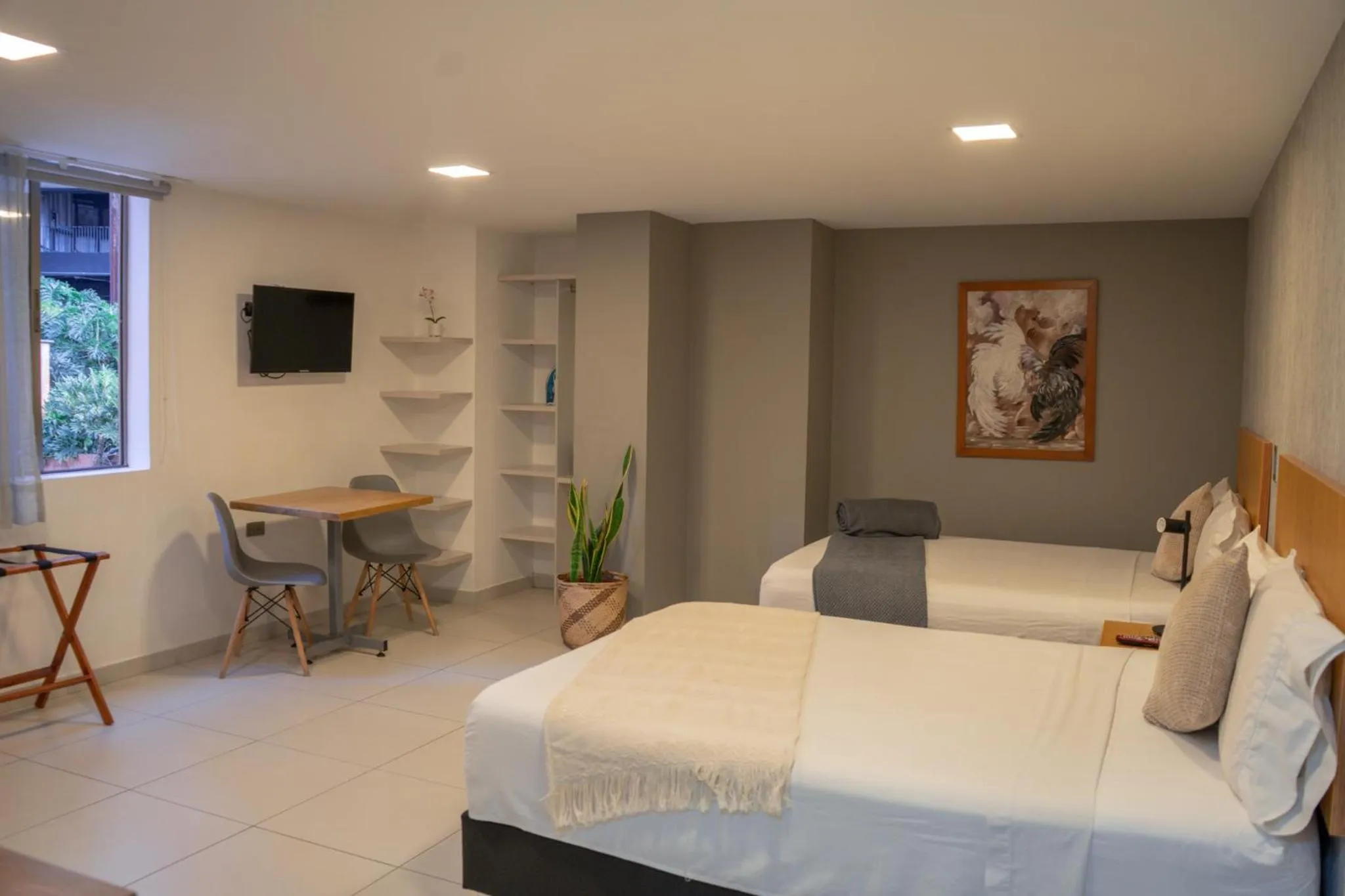 Bed in Hotel Bambu Milla De Oro