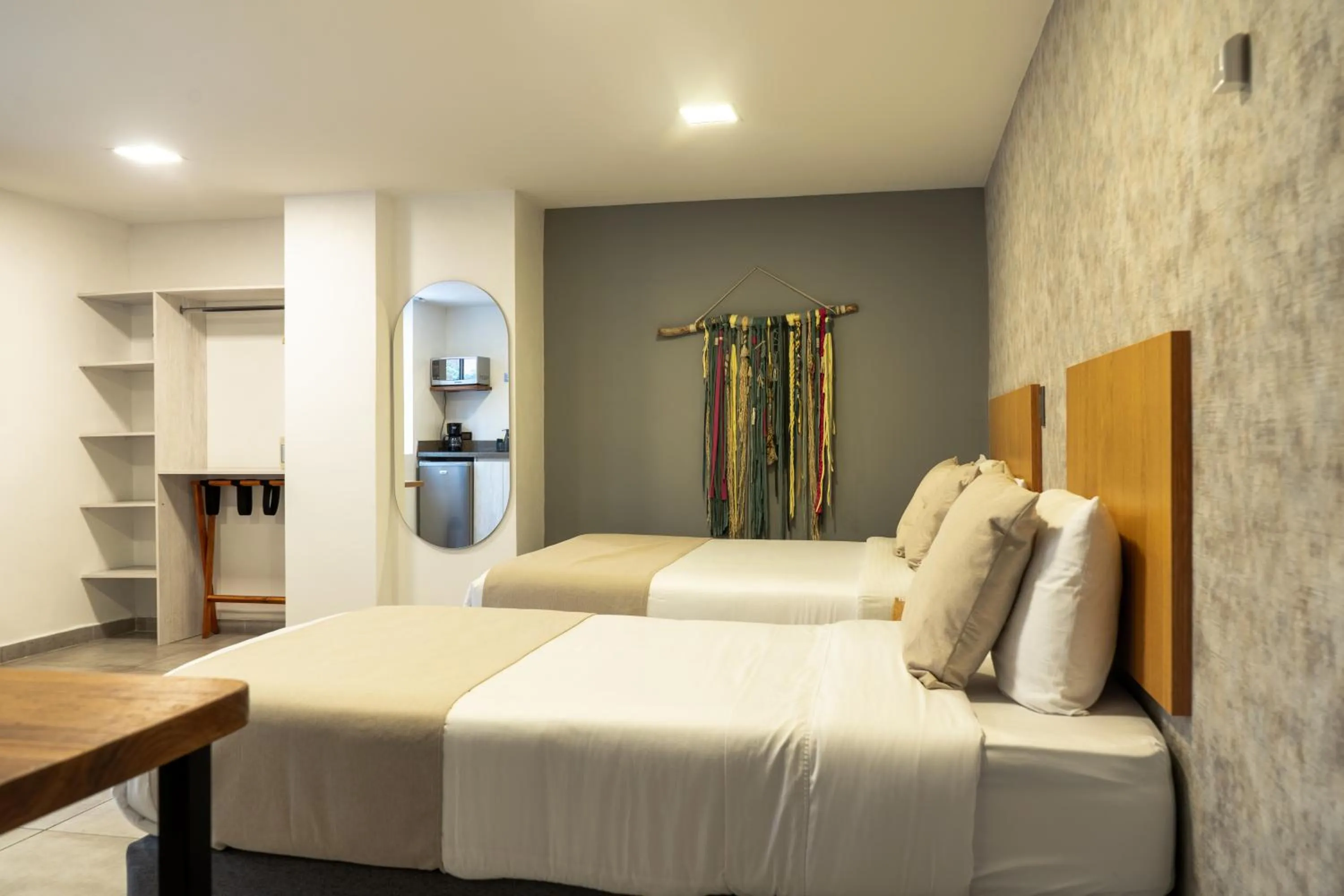 Bed in Hotel Bambu Milla De Oro