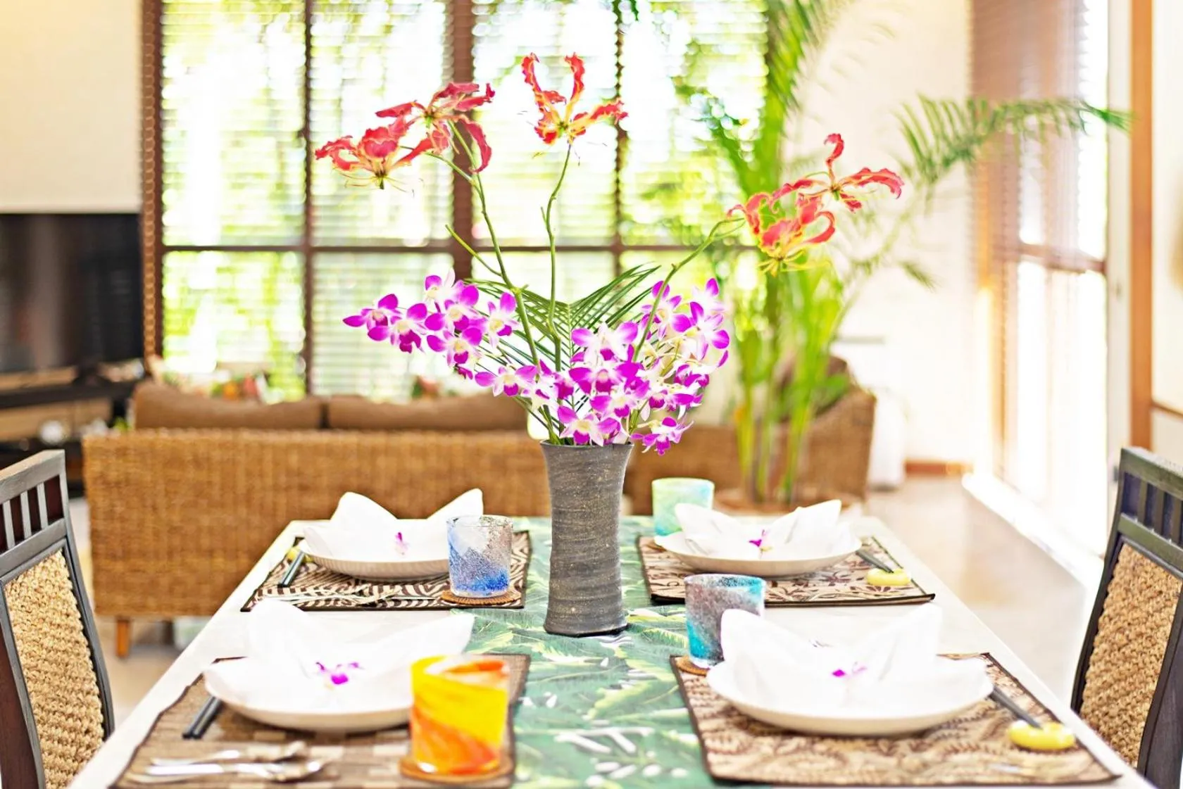 Dining area in Palm Villa Ishigakijima yugafu