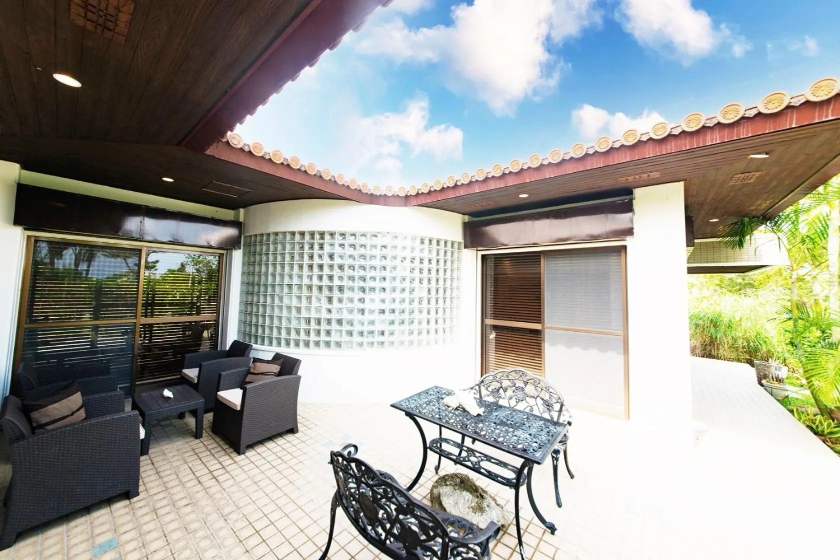 Patio in Palm Villa Ishigakijima yugafu