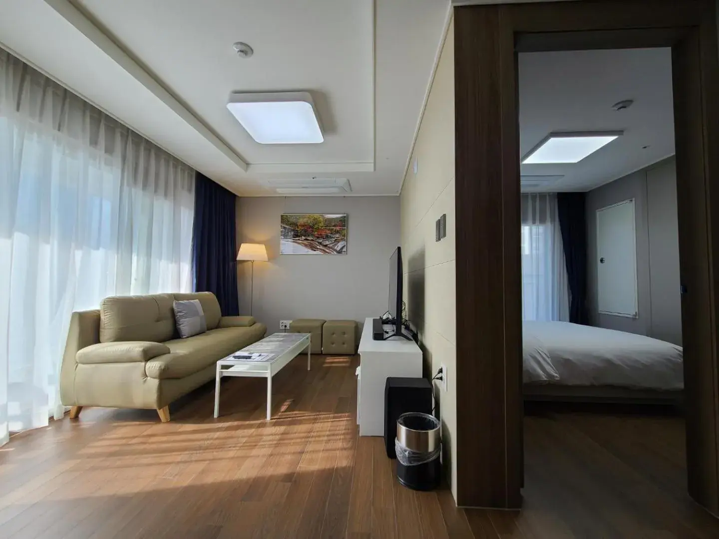 Bed in Risen Ocean Park Hotel Bed in Risen Ocean Park Hotel