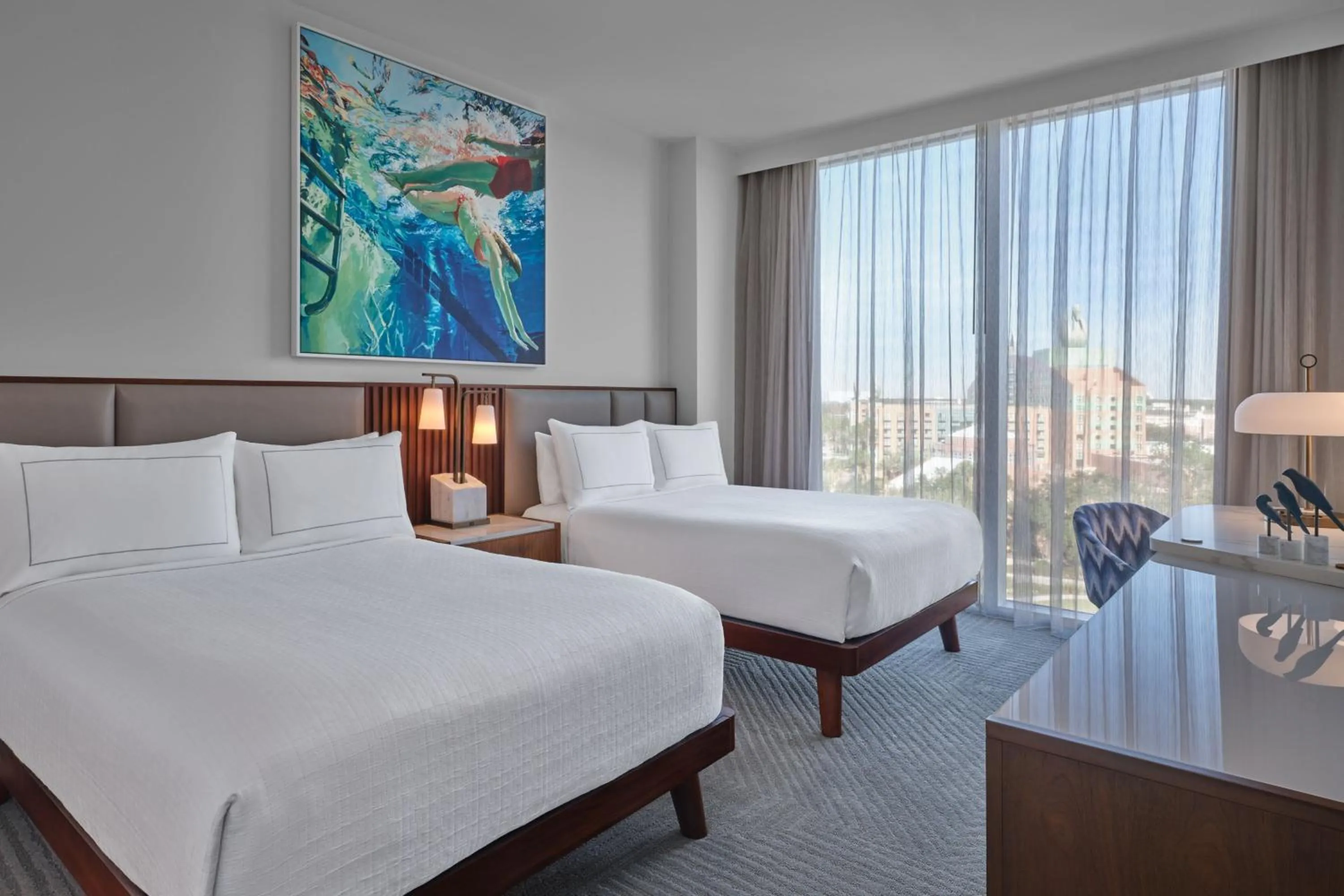 Bedroom, Bed in Walt Disney World Swan Reserve