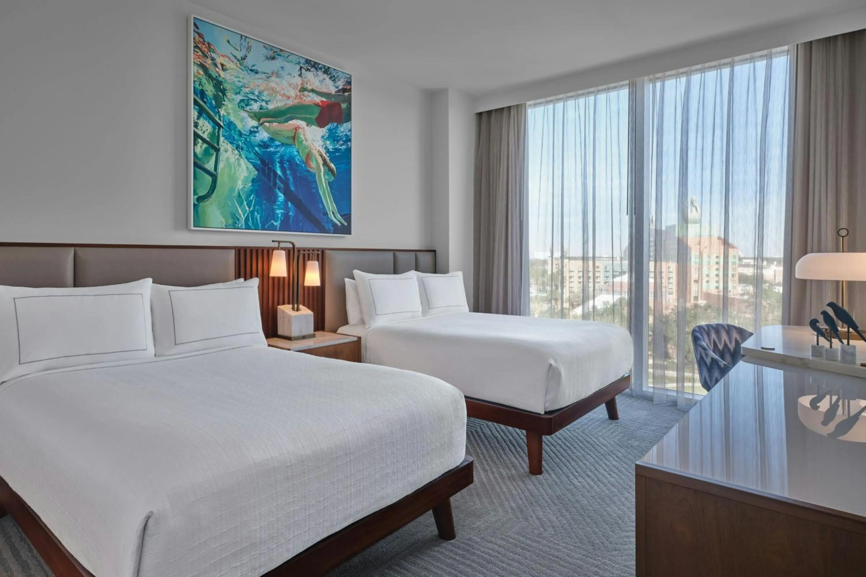 Bedroom, Bed in Walt Disney World Swan Reserve