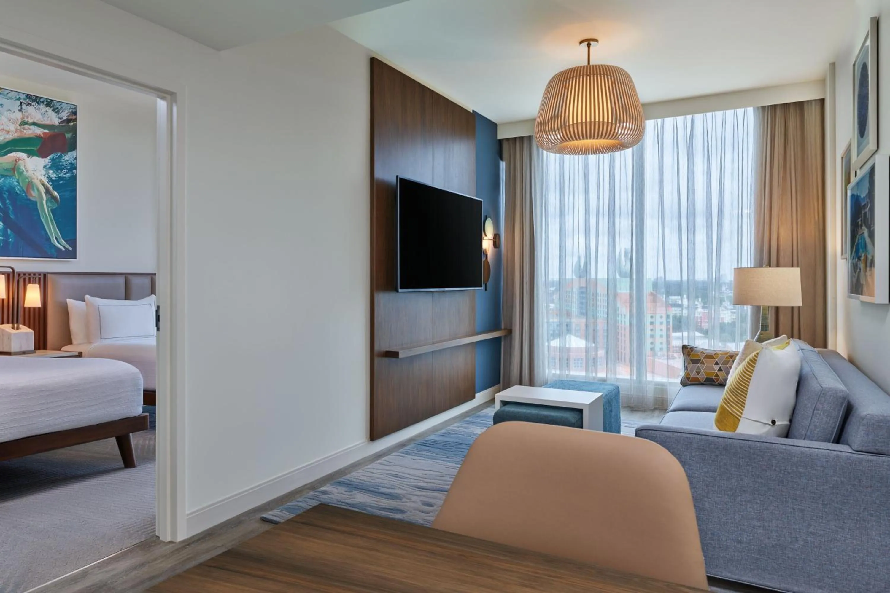 Bedroom, Bed in Walt Disney World Swan Reserve