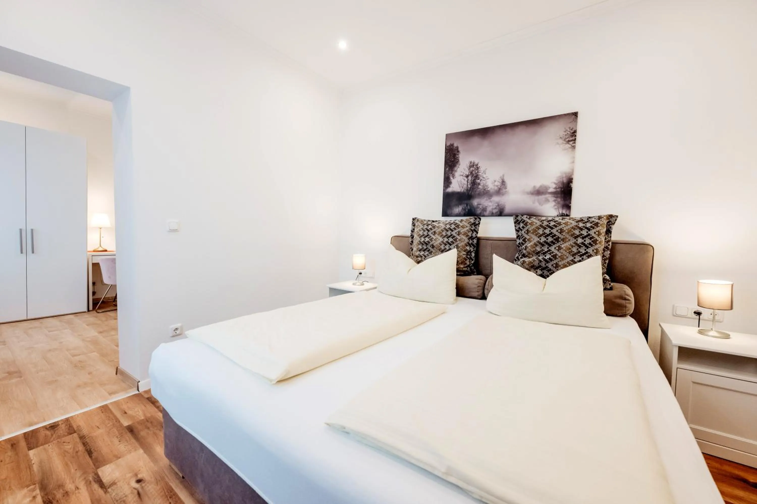 Photo of the whole room, Bed in Hotel Restaurant Zum Goldenen Anker mit Hallenbad & Wellnessbereich