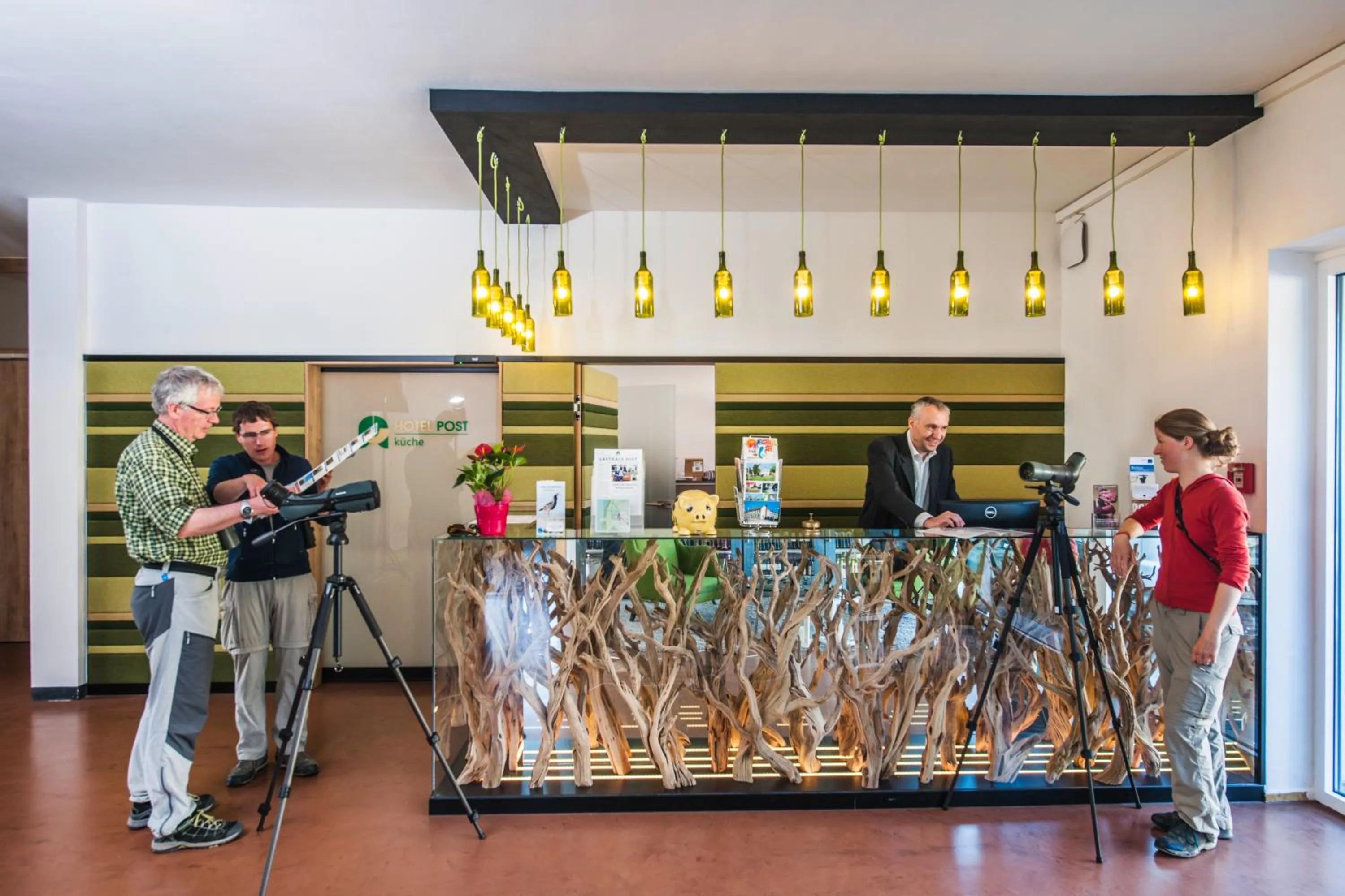 Lobby or reception in Hotel Zur Post