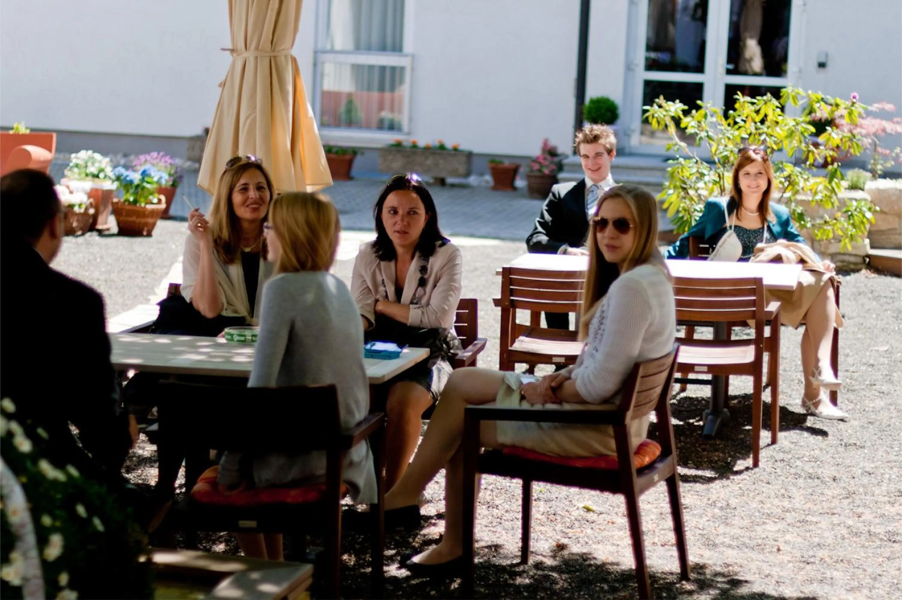 Garden in Hotel Zur Post