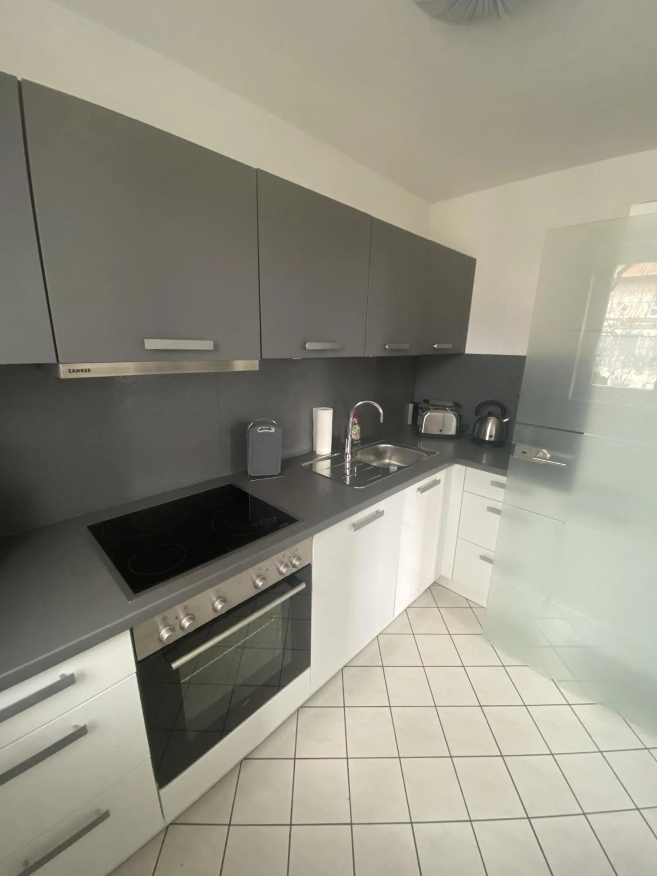 Kitchen or kitchenette in Apartment Am Grünen Park