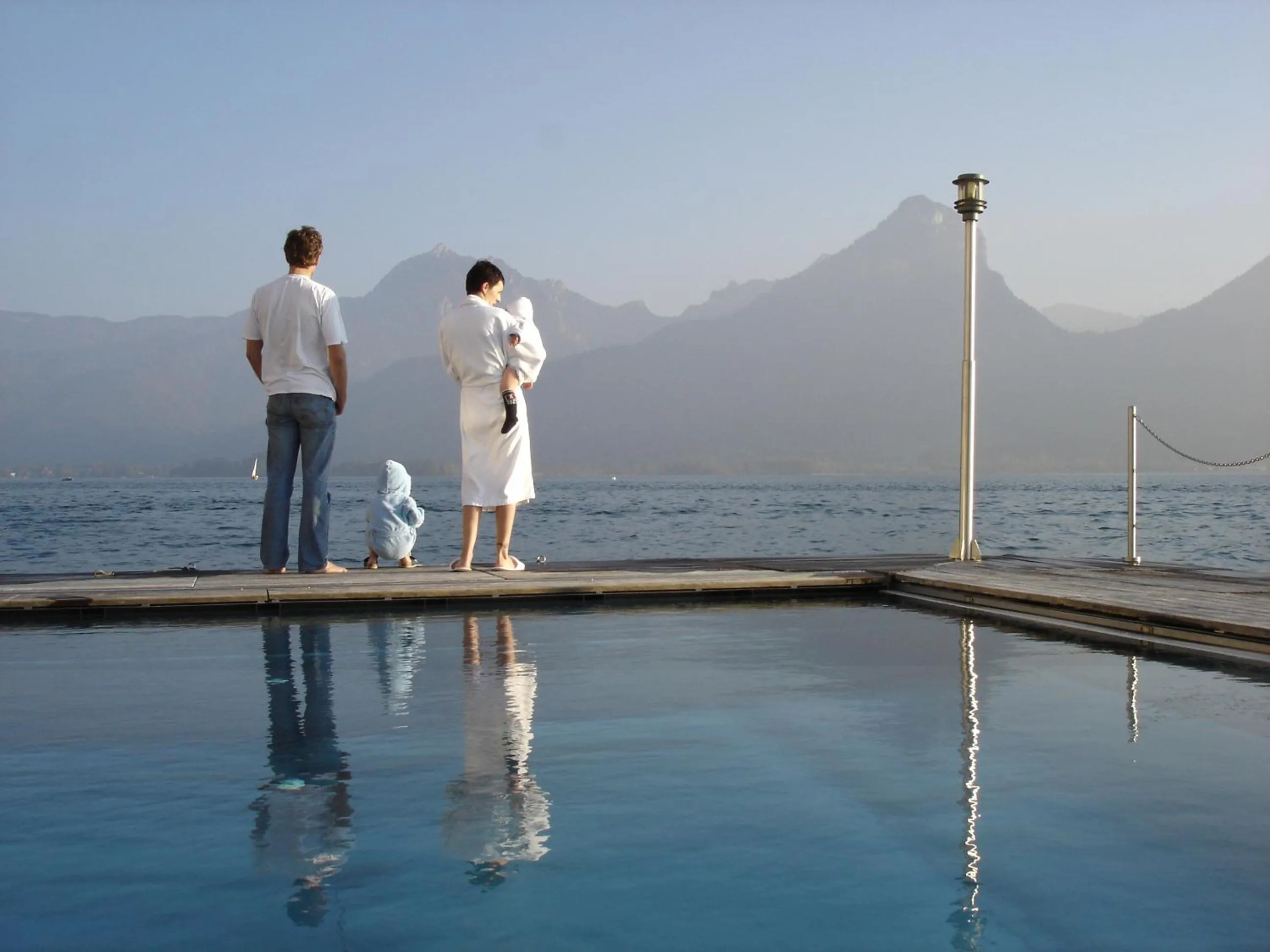 Swimming pool in Romantik Hotel Im Weissen Rössl am Wolfgangsee