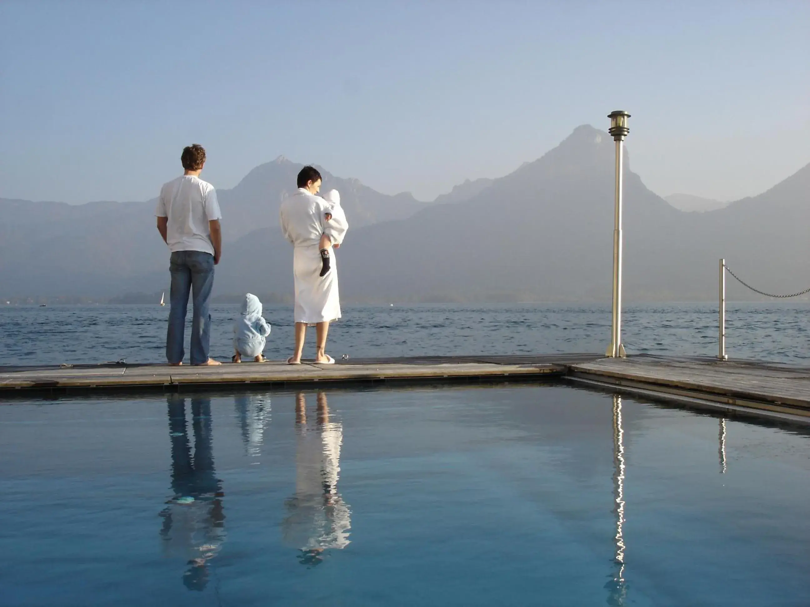 Swimming pool in Romantik Hotel Im Weissen Rössl am Wolfgangsee Swimming pool in Romantik Hotel Im Weissen Rössl am Wolfgangsee