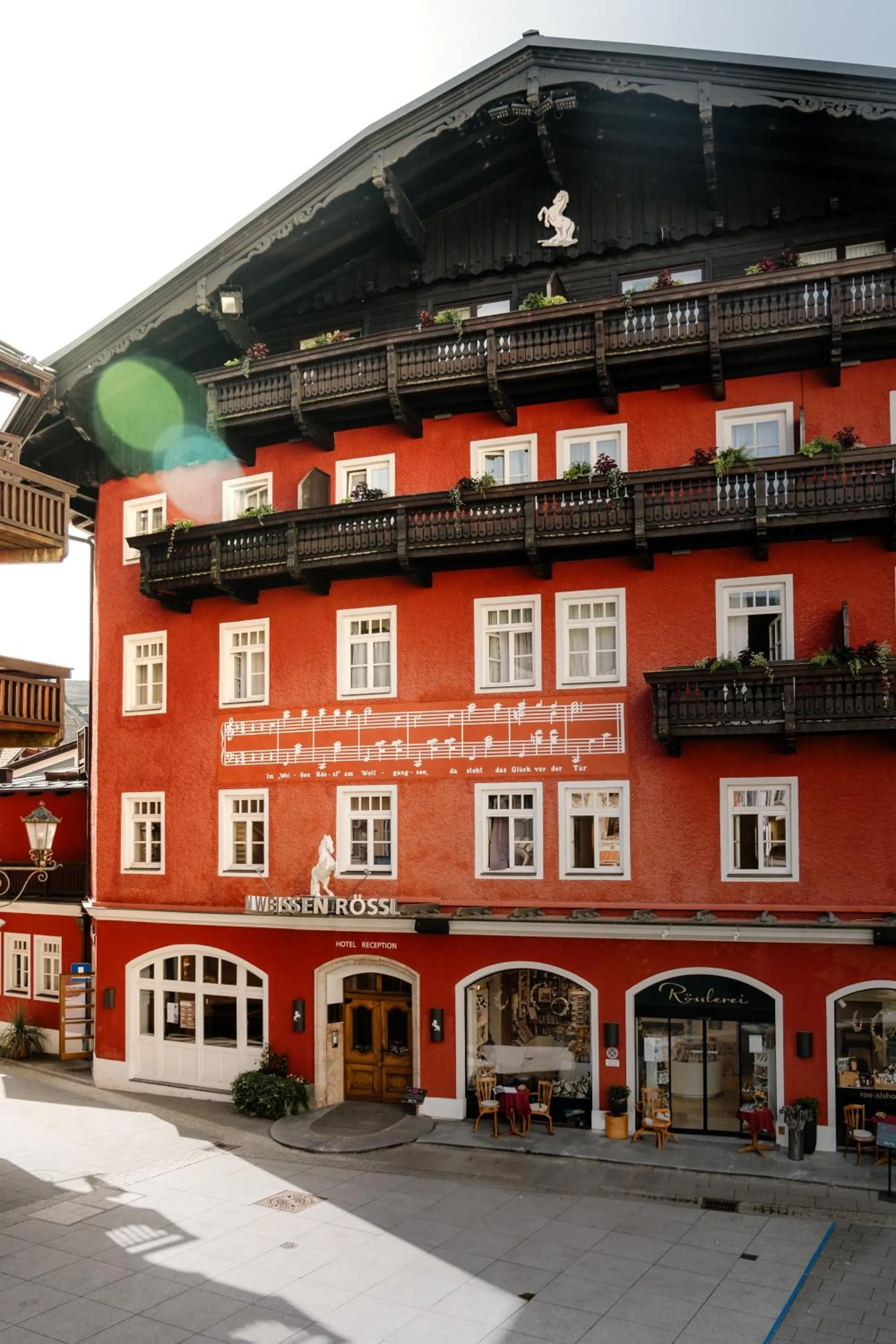 Property building in Romantik Hotel Im Weissen Rössl am Wolfgangsee