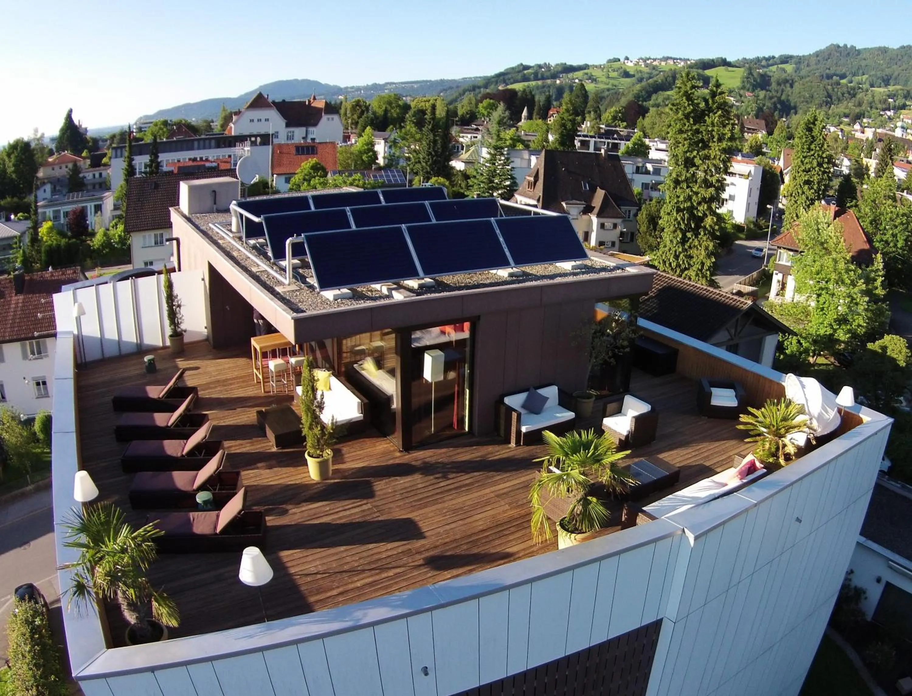 Bird's eye view in Sonne 1806 - Hotel am Campus Dornbirn