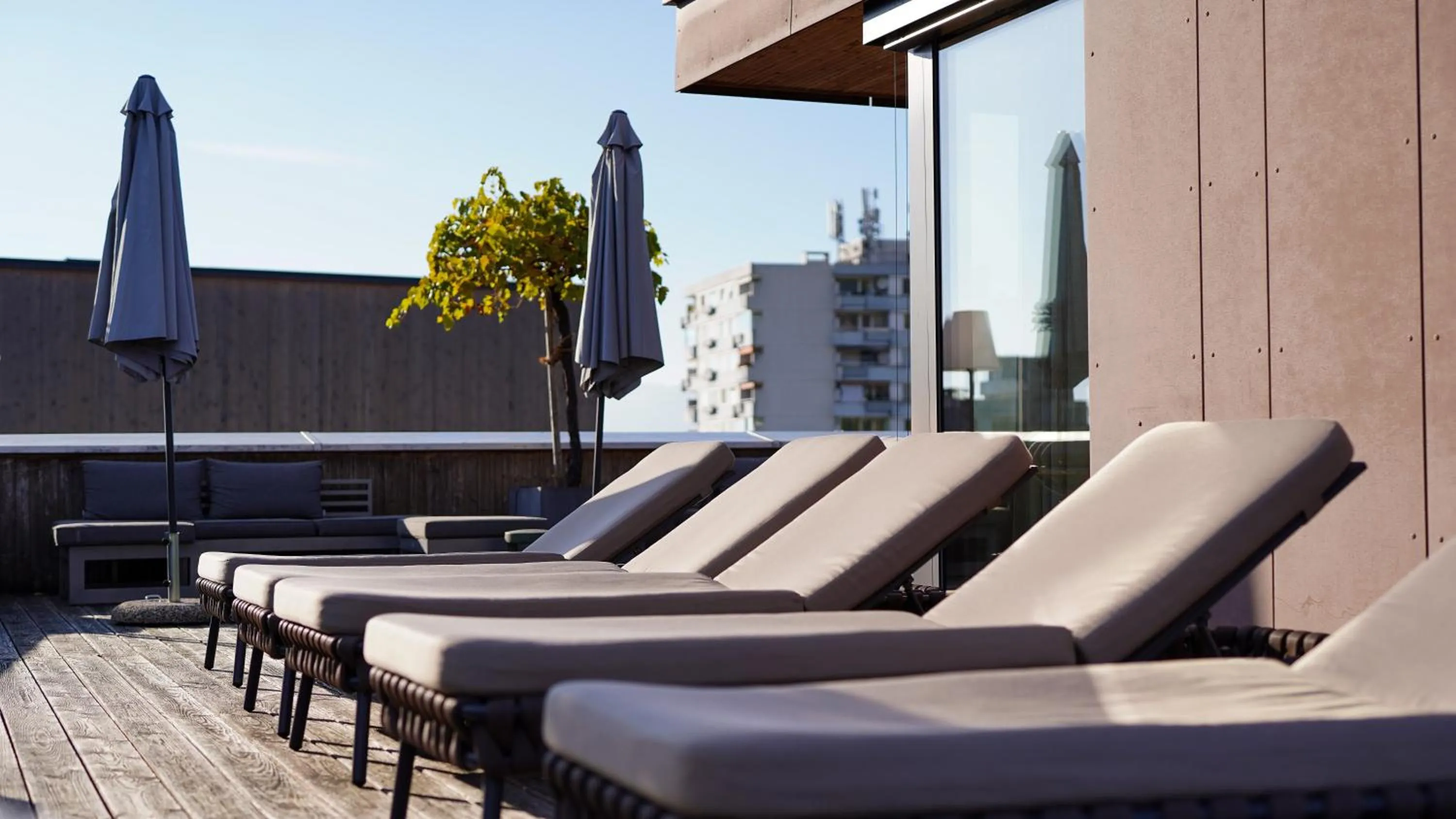 Balcony/Terrace in Sonne 1806 - Hotel am Campus Dornbirn