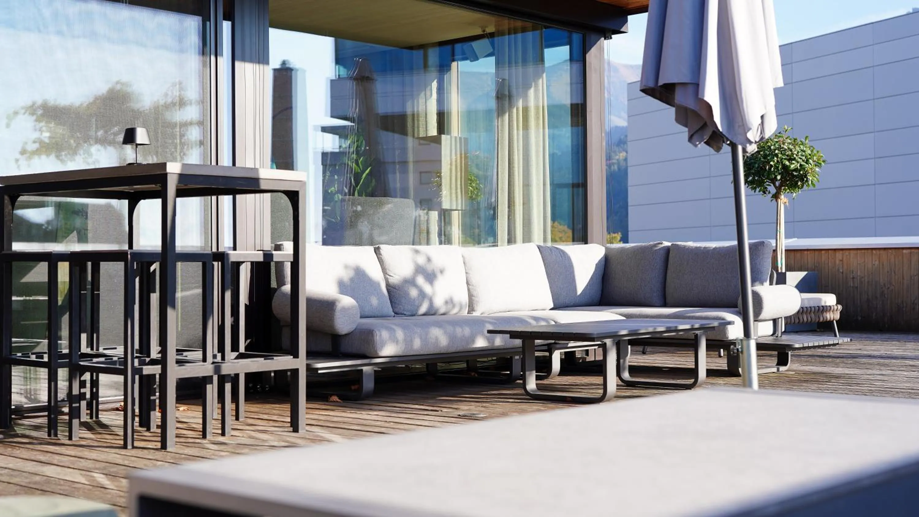 Balcony/Terrace in Sonne 1806 - Hotel am Campus Dornbirn