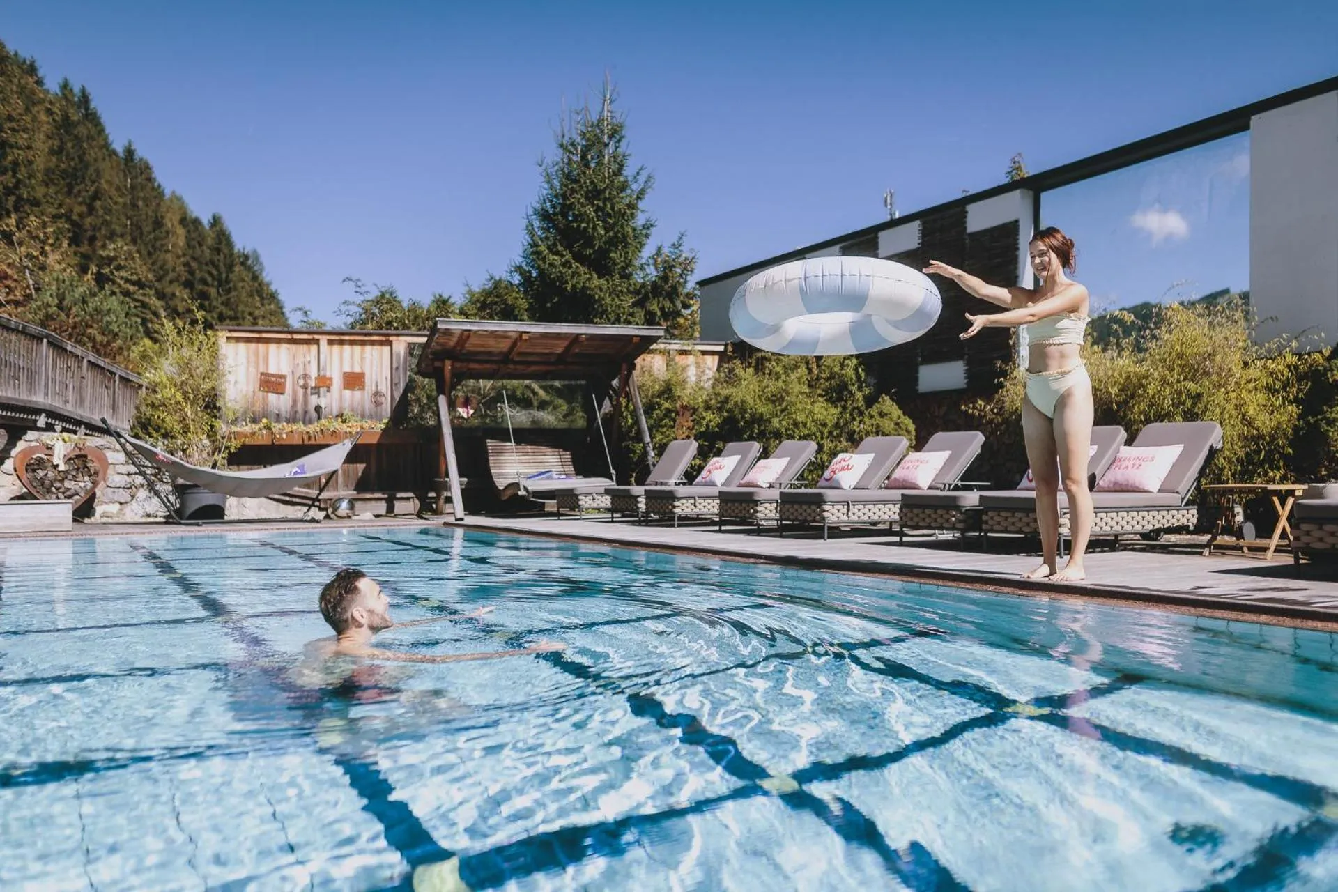 Swimming pool in Superior Sport und Familienresort Alpenblick